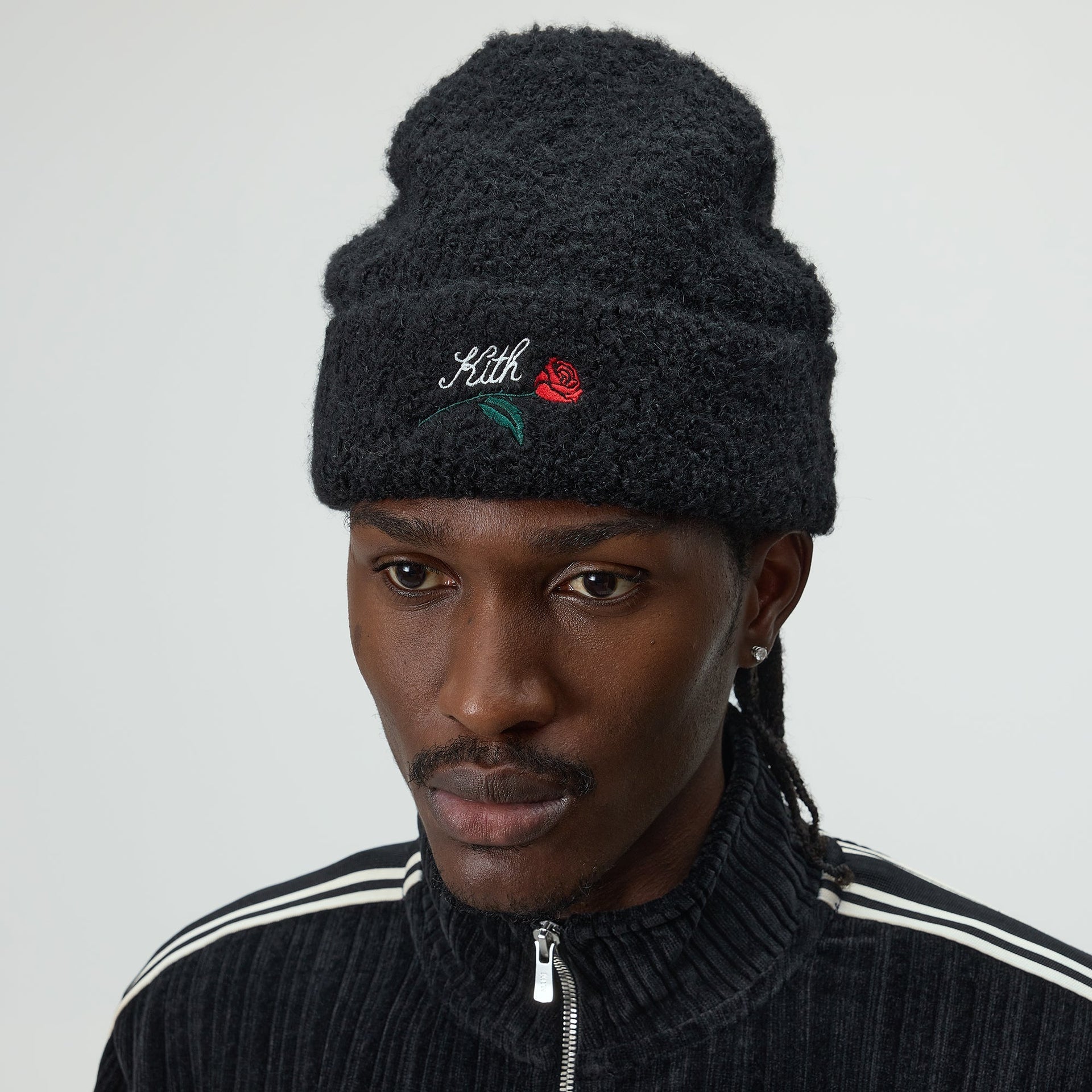 Kith Boucle Yarn Mia Beanie - Black