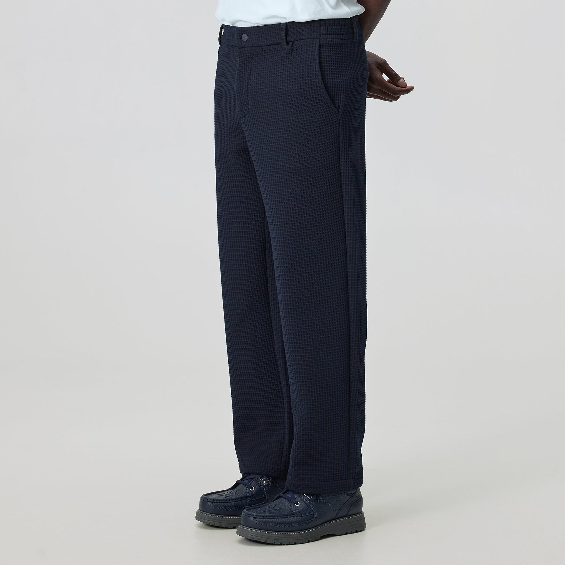 &Kin Check Jersey Garrison Pant - Aphotic