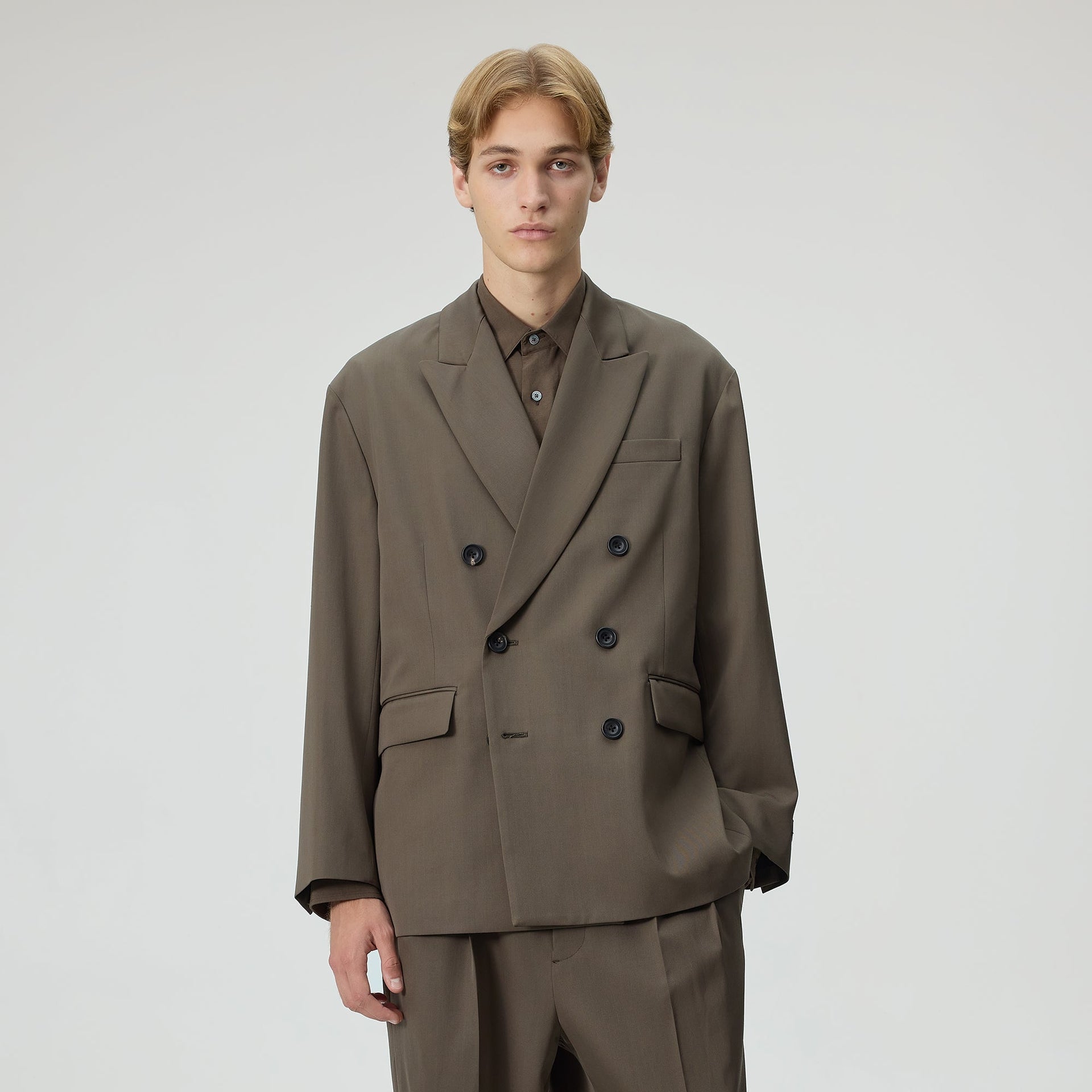 Kith 101 for ssstein Oversized Double Breasted Blazer - Everglades