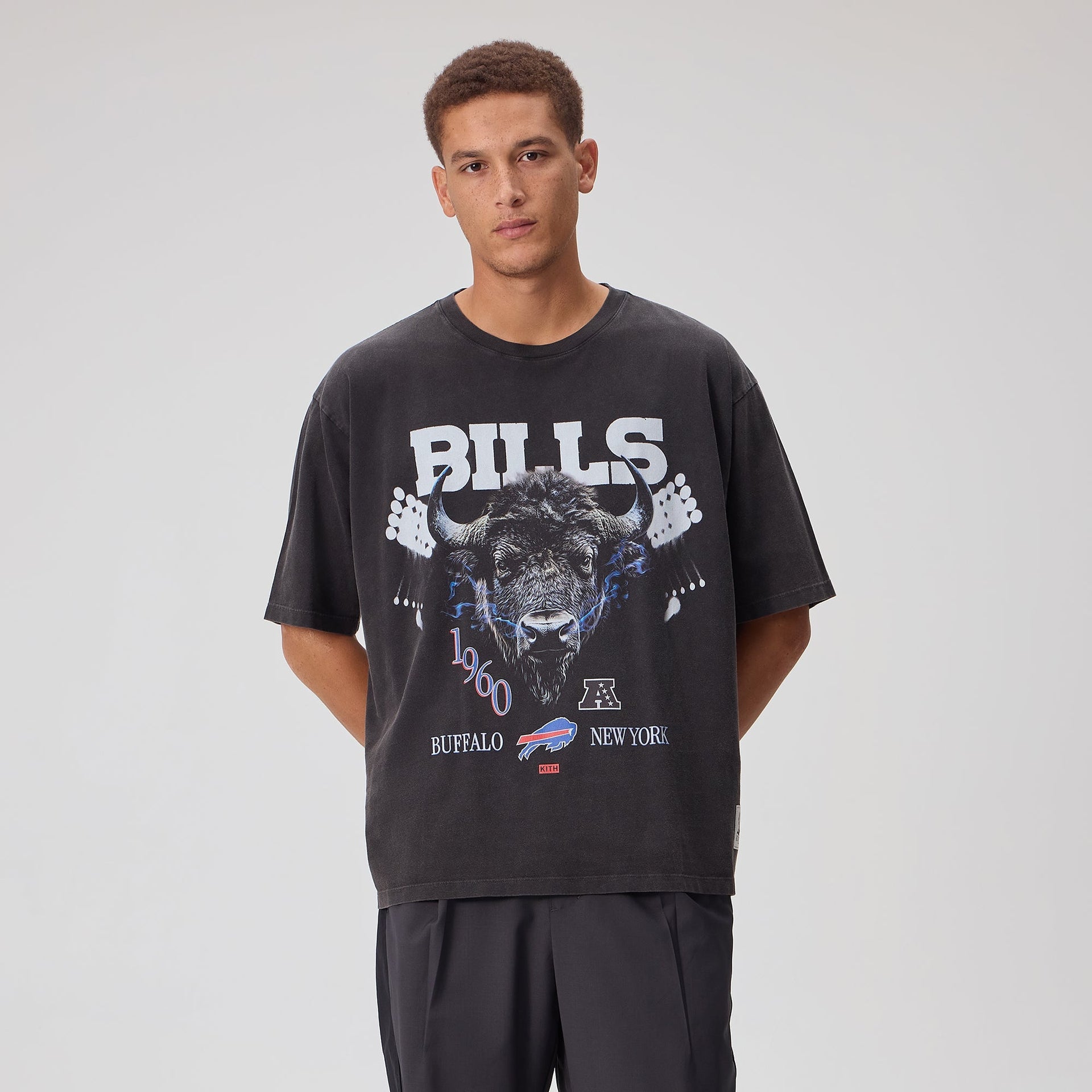 Kith for the NFL Buffalo Bills Photo Vintage Jones Tee - Black