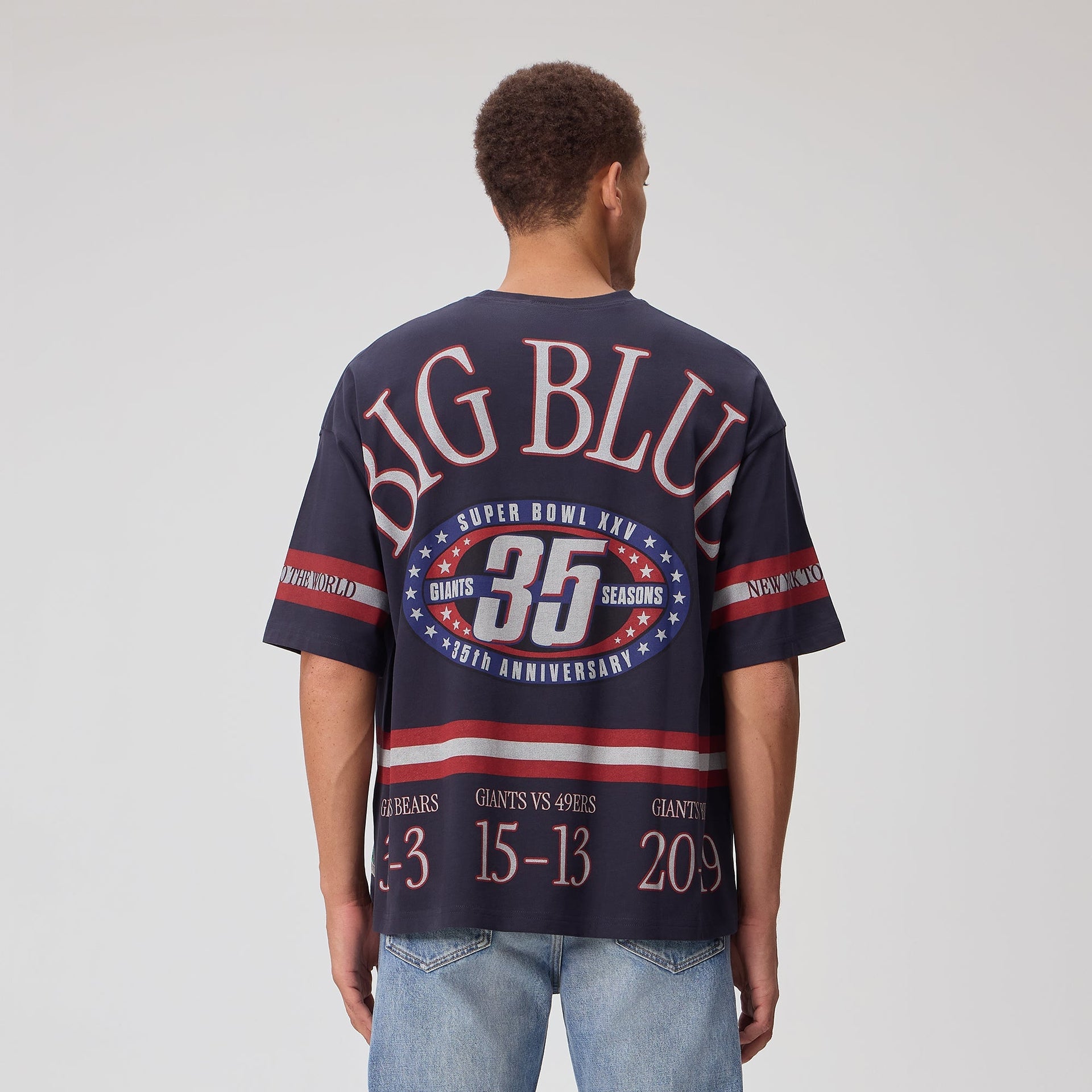 Kith for the NFL New York Giants Victory Vintage Bishop Tee - Ink