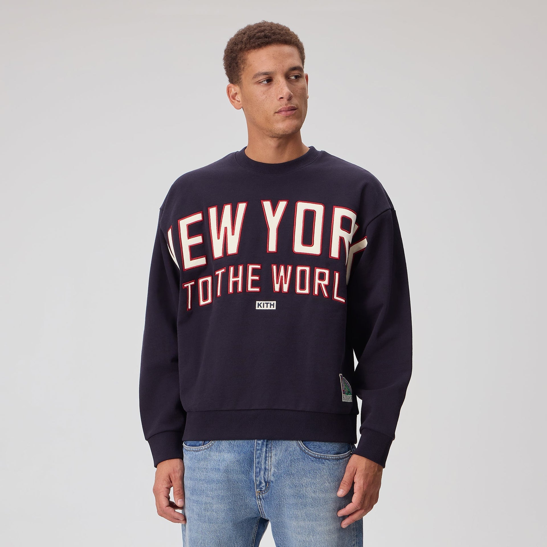 Kith for the NFL New York Giants Victory Vintage Nelson Crewneck - Ink