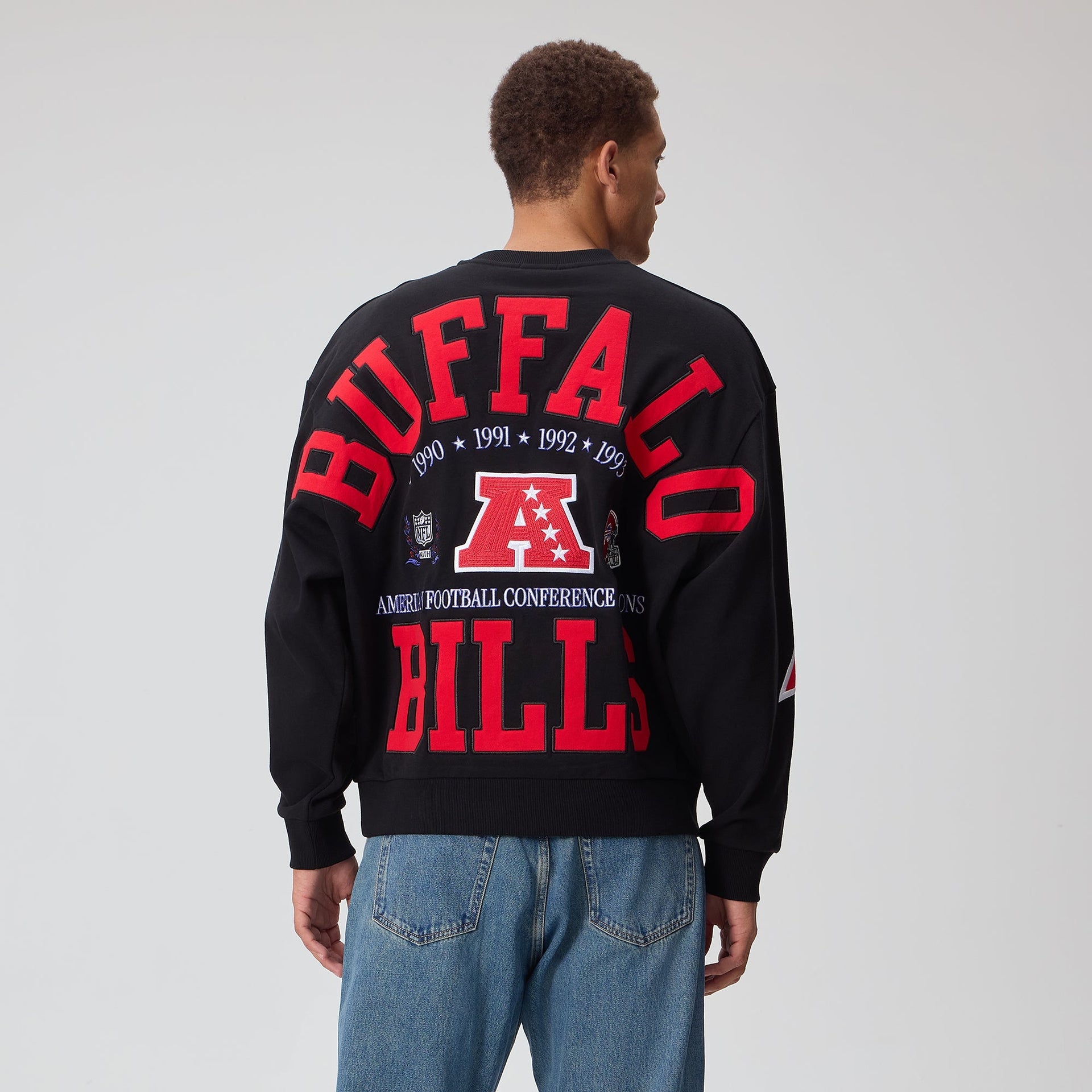 Kith for the NFL Buffalo Bills Vintage Nelson Crewneck - Black