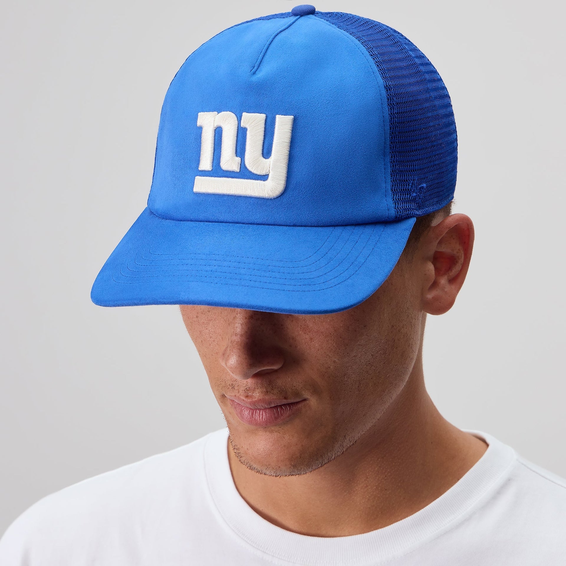 Kith & '47 for the NFL New York Giants Microsuede Franchise LS Trucker - Royal