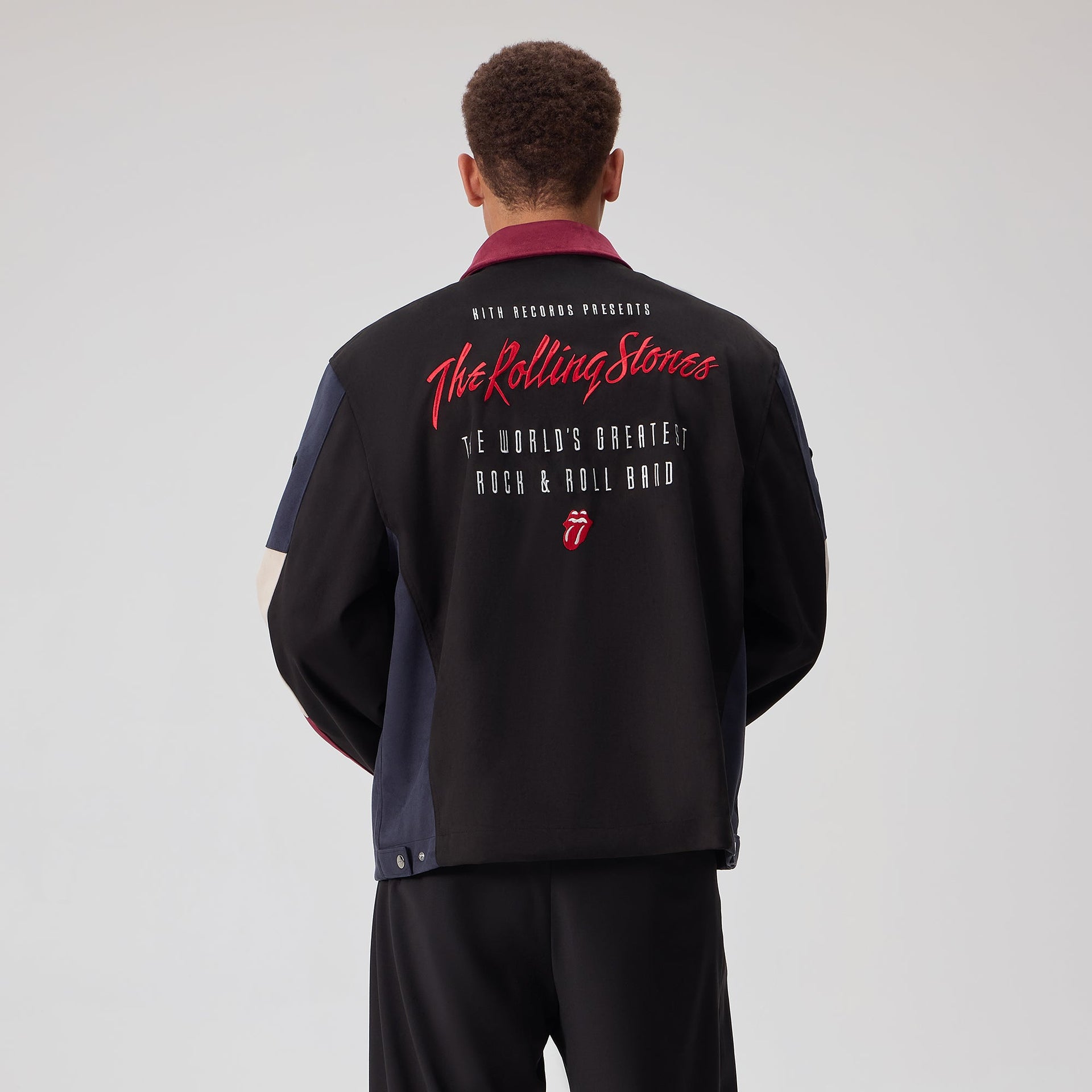 Kith for The Rolling Stones Microsuede Owen Jacket - Black