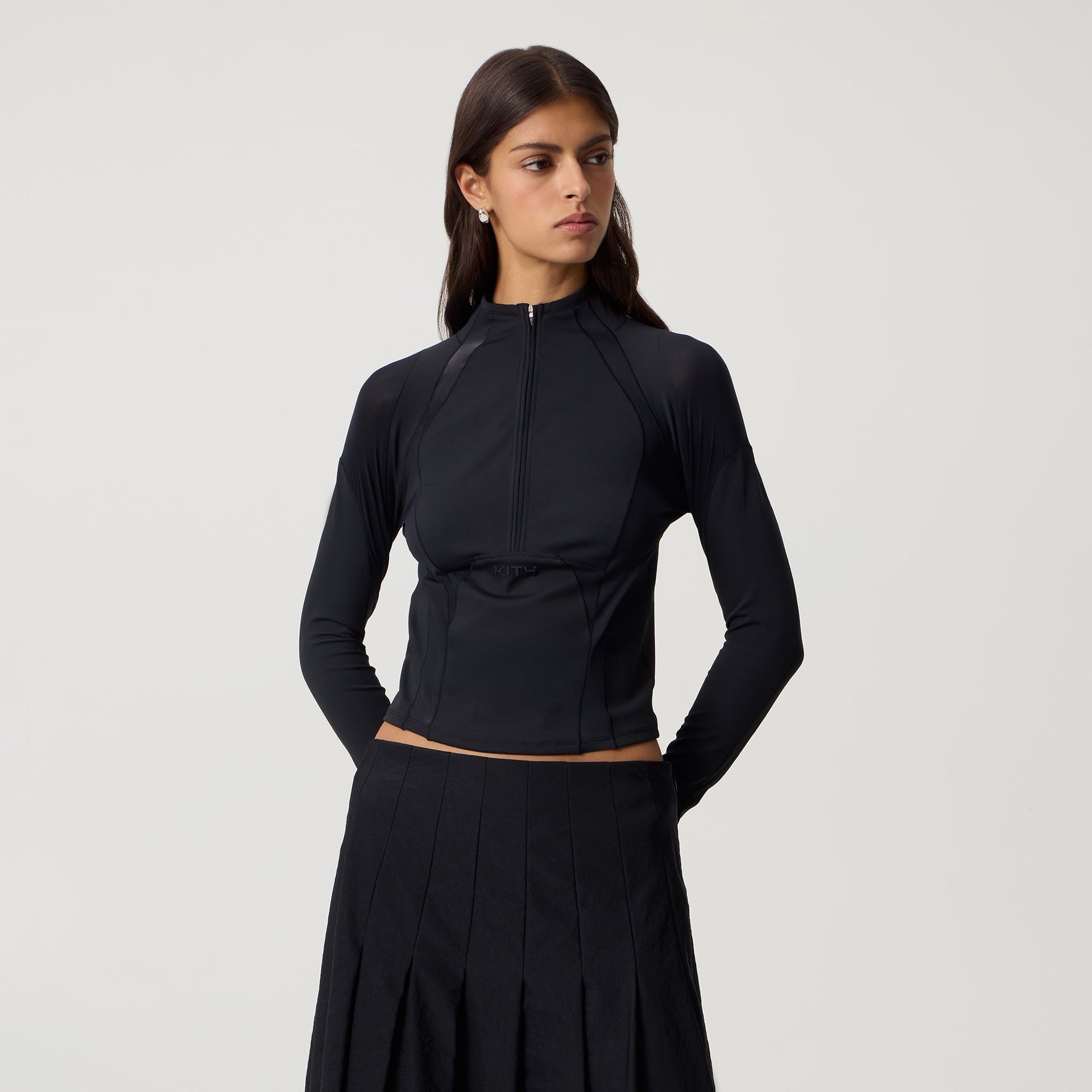 Kith Women Mori Active Panelled Long Sleeve - Black