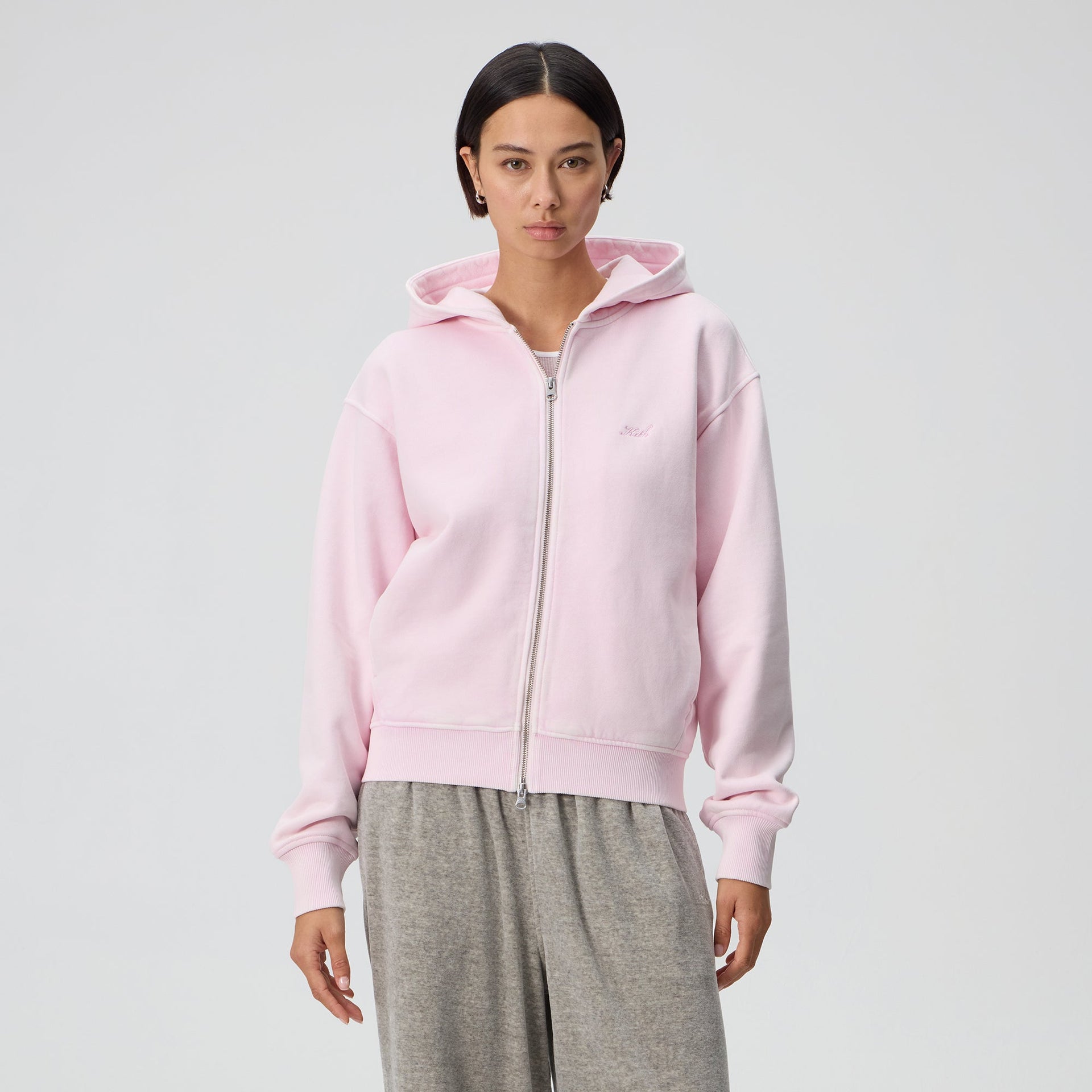 Kith Women Tanner Sueded Hoodie - Rosalite