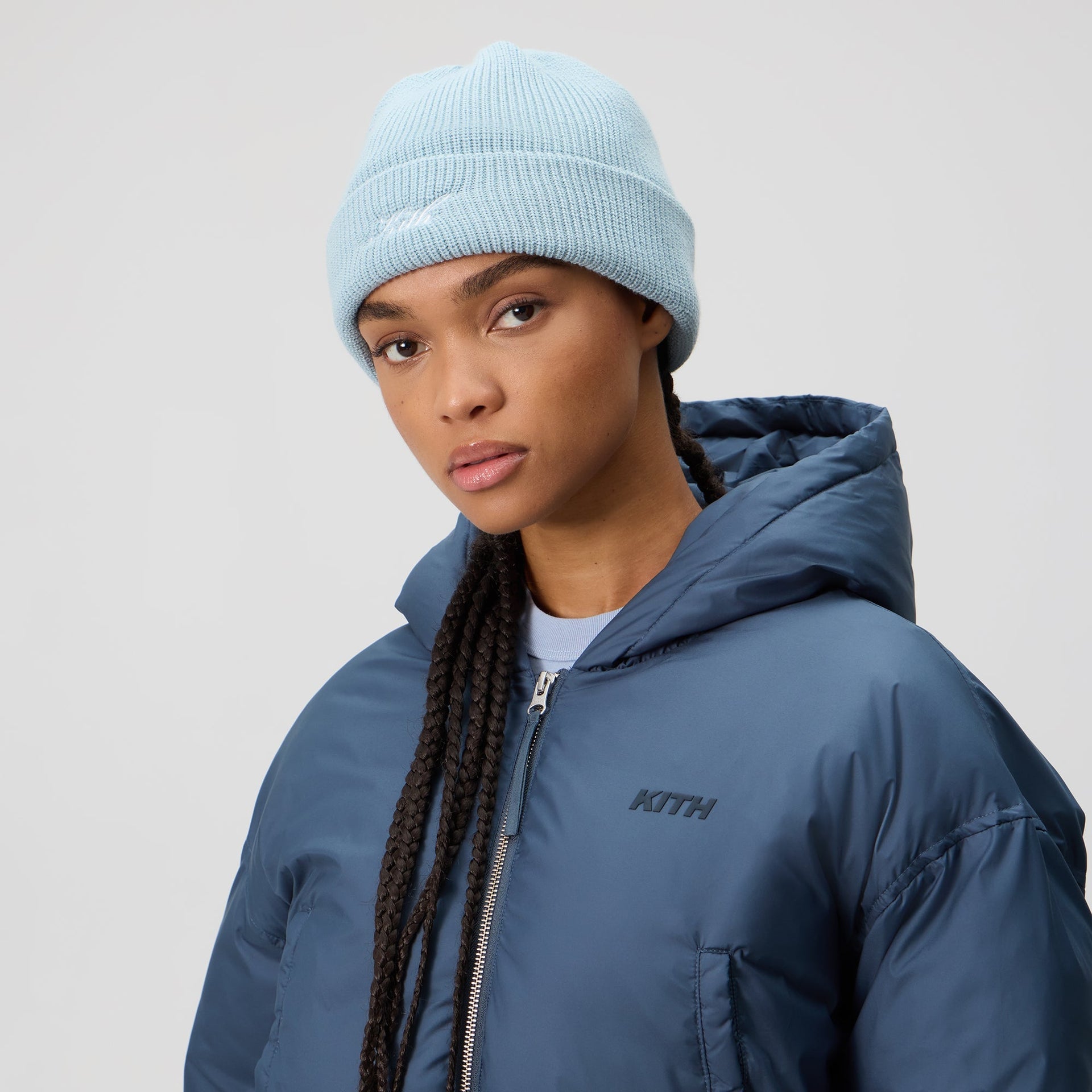 Kith Women Classic Beanie - Powder