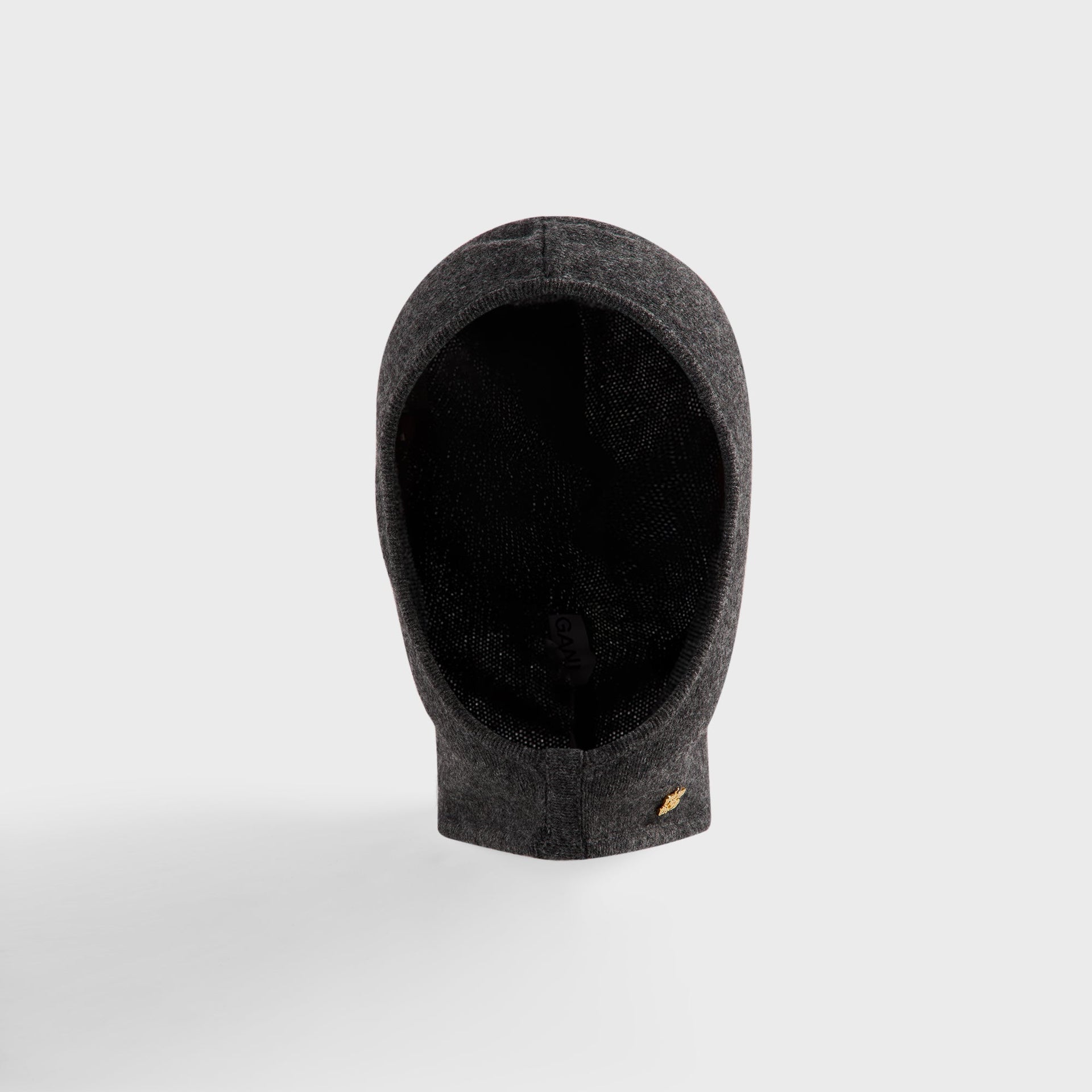 Ganni Wool Yak Mix Balaclava - Phantom