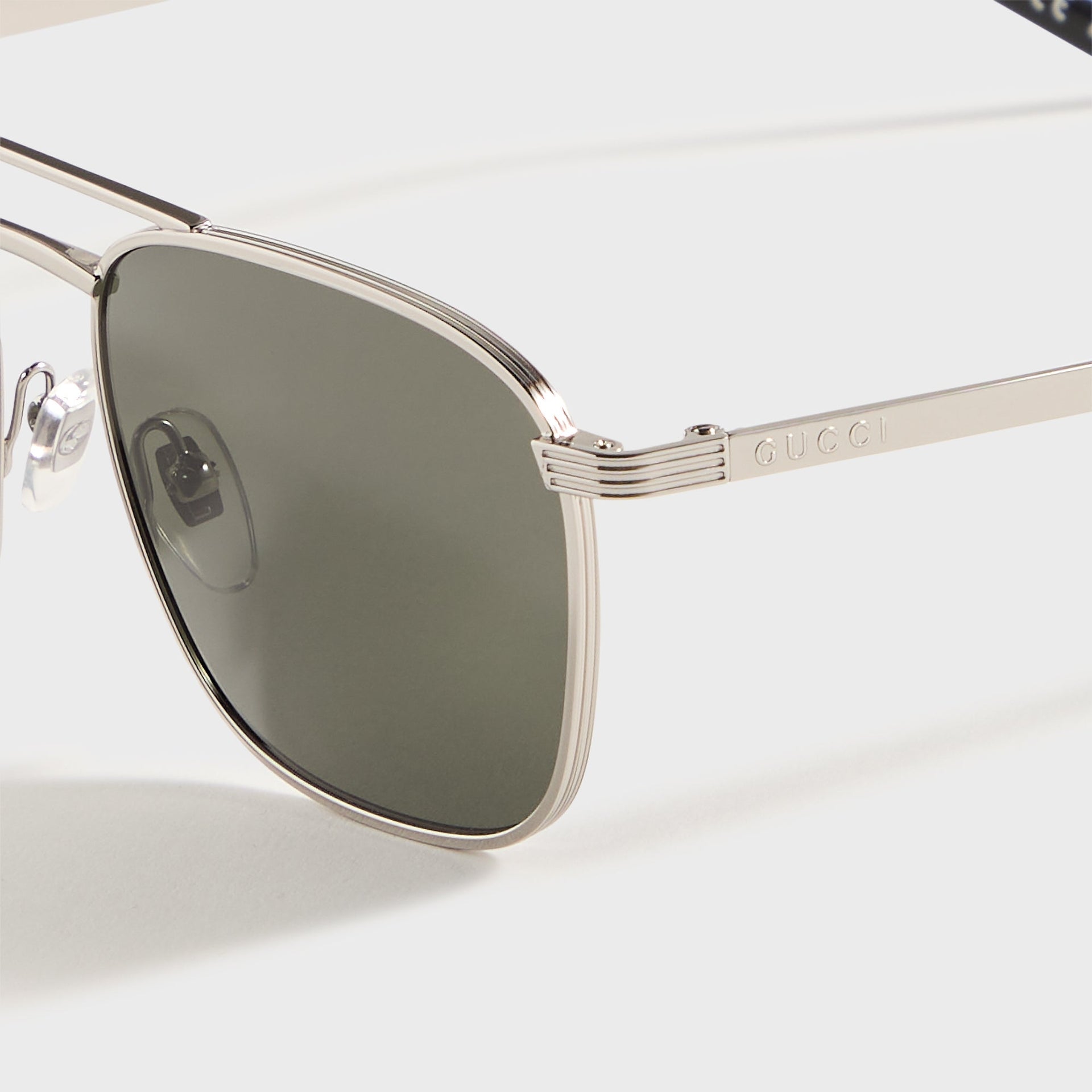 Gucci Square Sunglasses in Silver