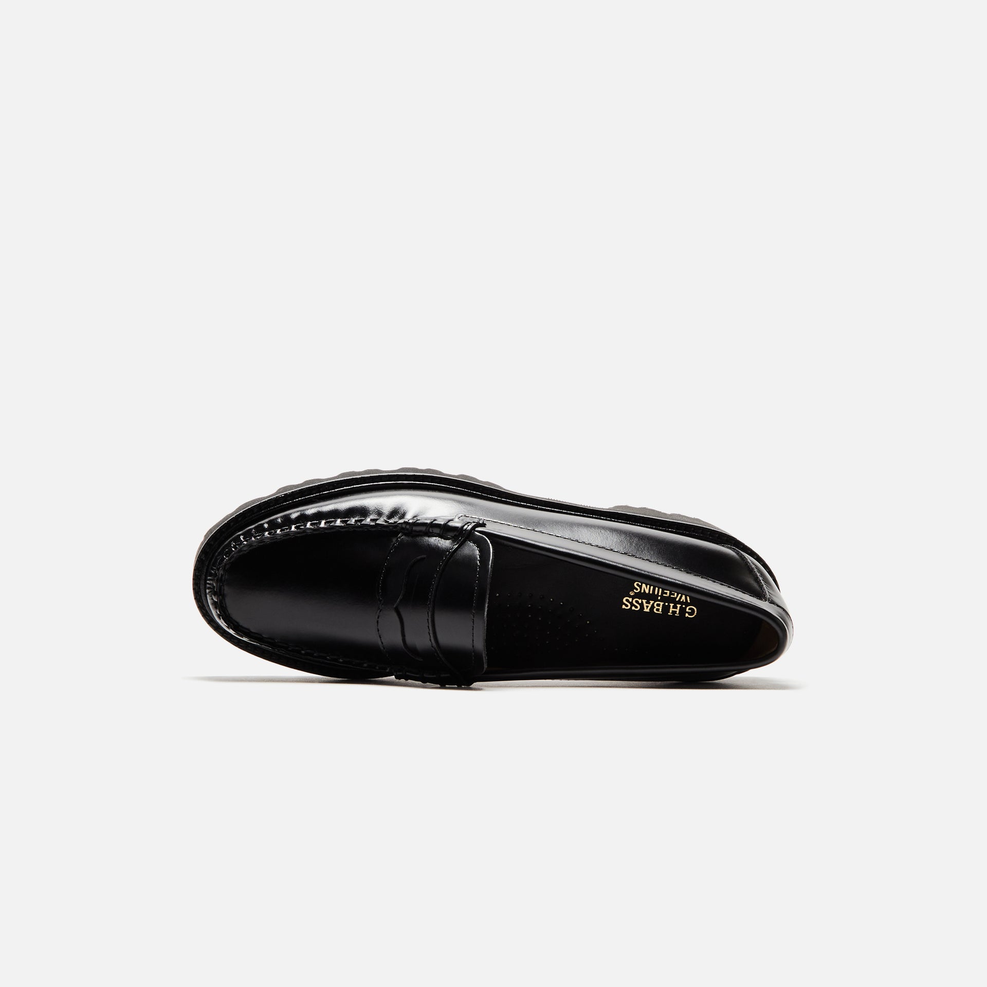 (RTV#711617) G.H. Bass WMNS Whitney Super Lug Weejun - Black