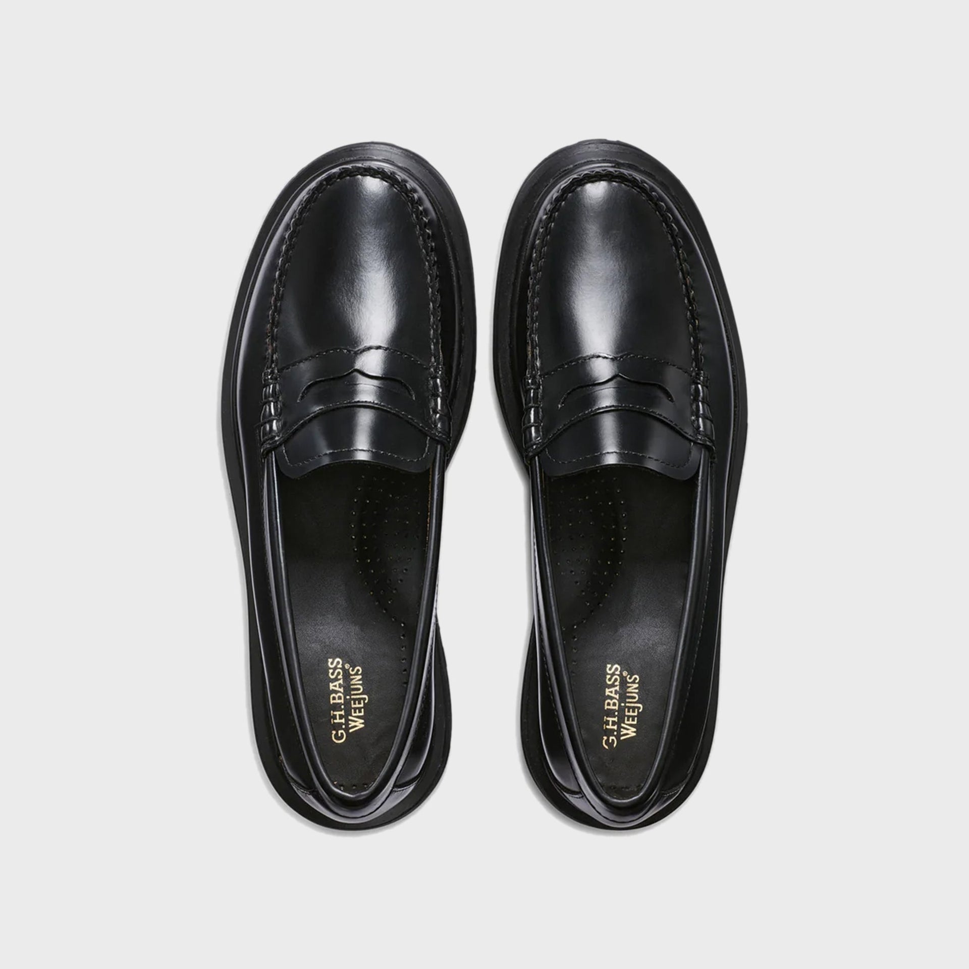 G.H. Bass WMNS Whitney Platform Weejuns Loafer - Black