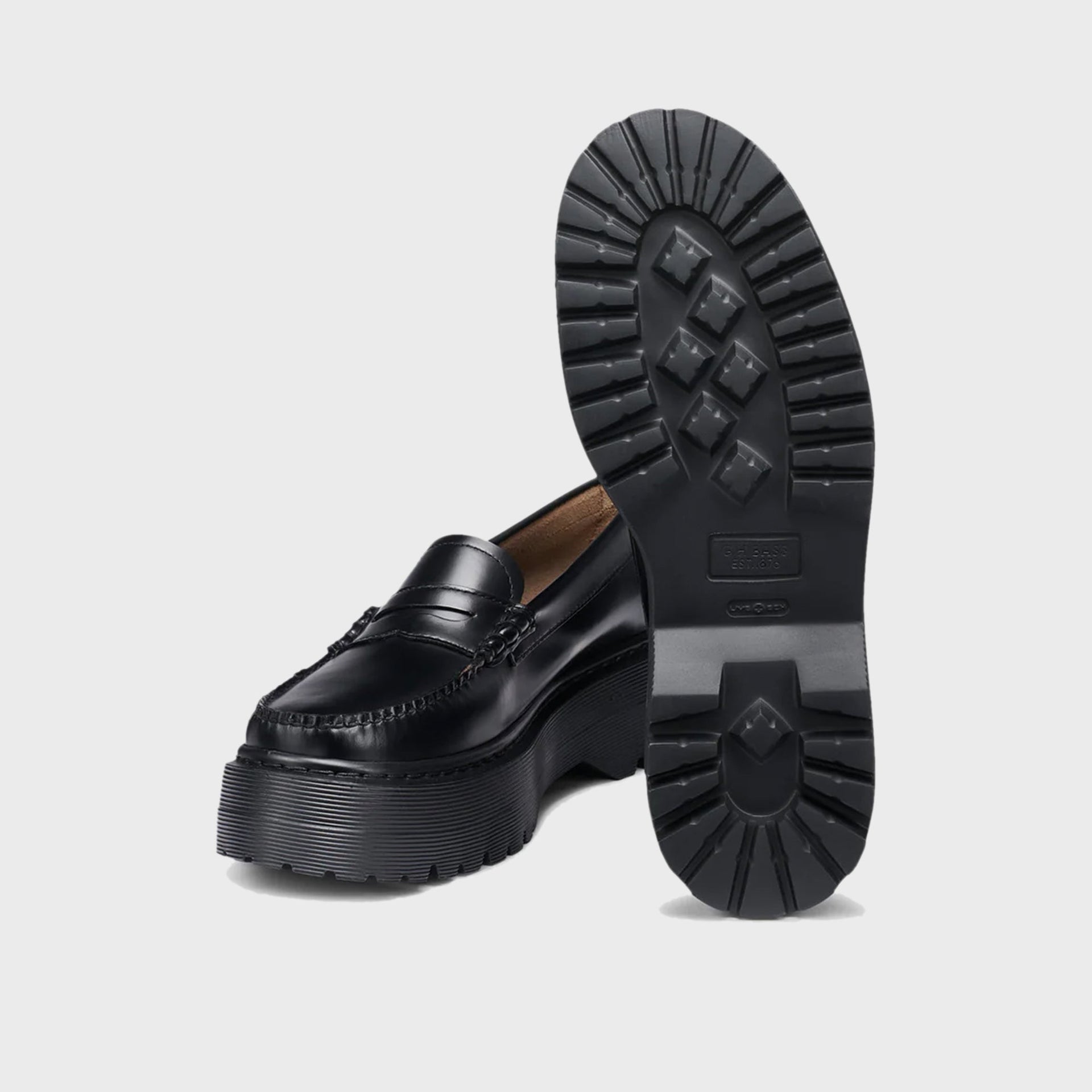 G.H. Bass WMNS Whitney Platform Weejuns Loafer - Black