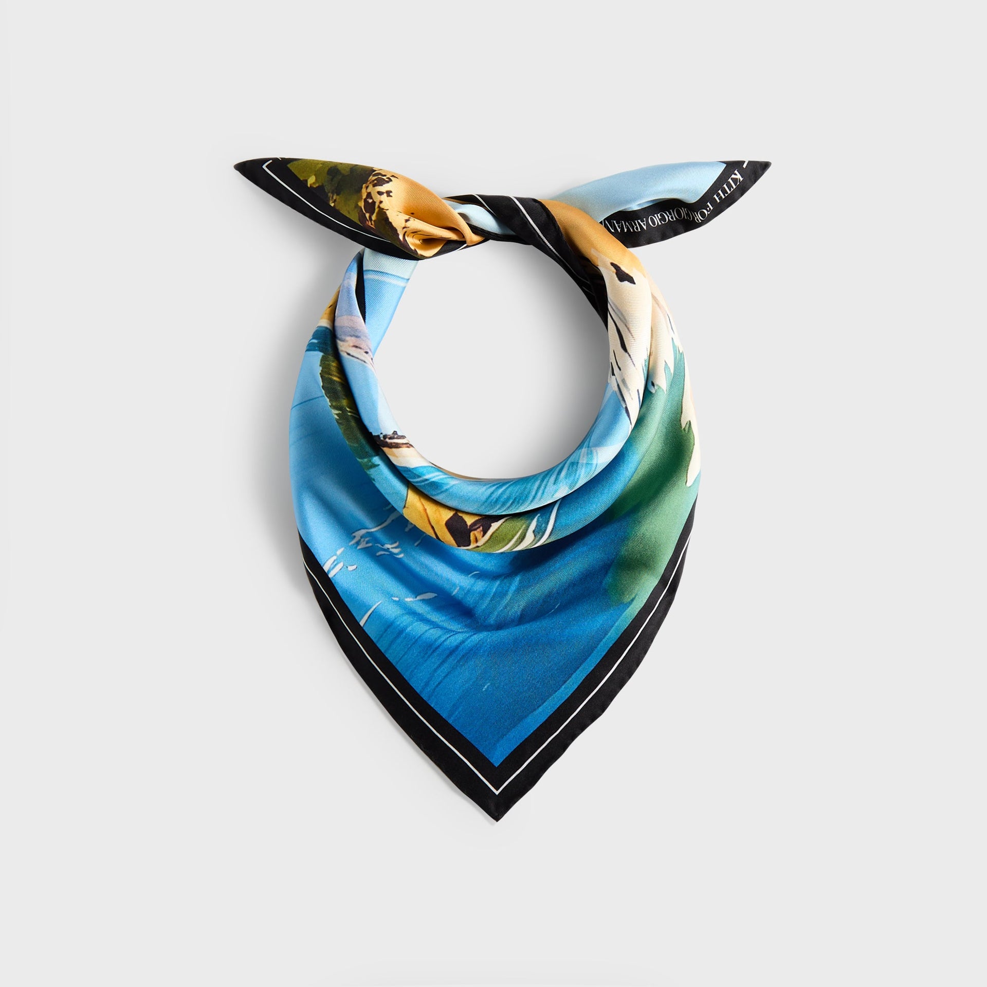 Giorgio Armani & Kith Malibu Printed Silk Bandana - Multi