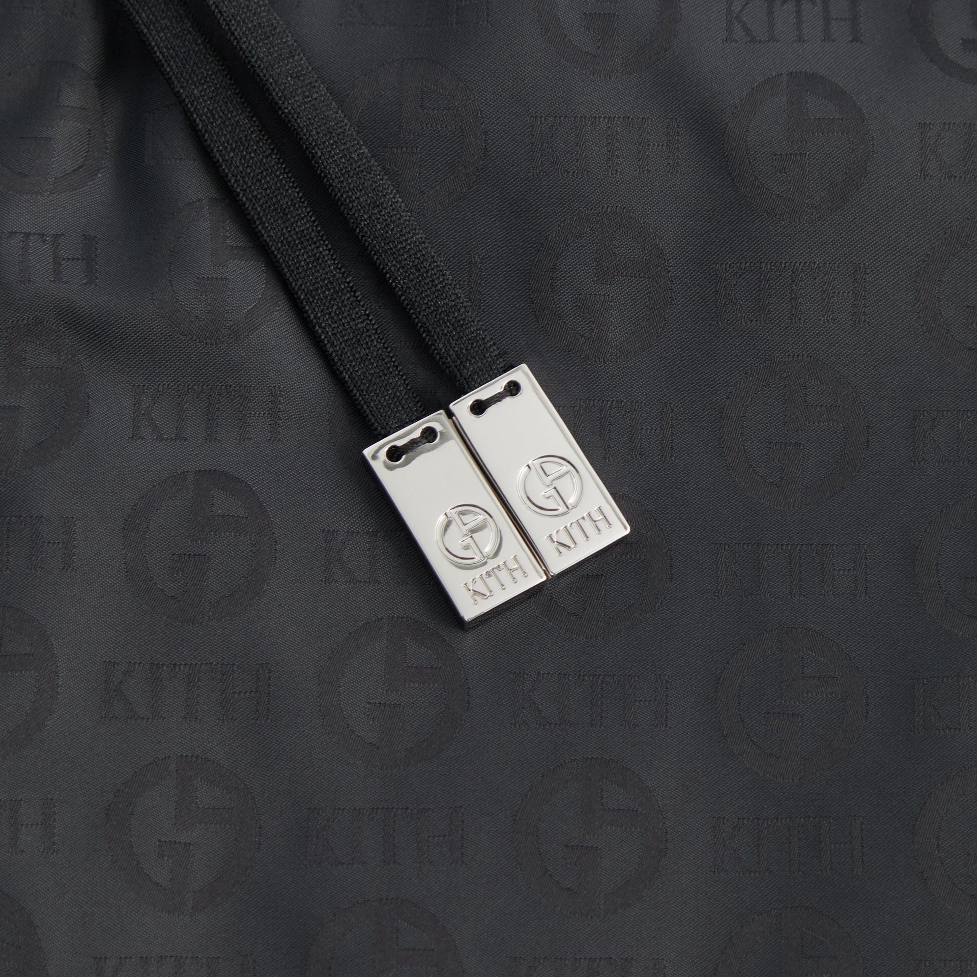 Giorgio Armani & Kith Jacquard Collins Swim Short - Black