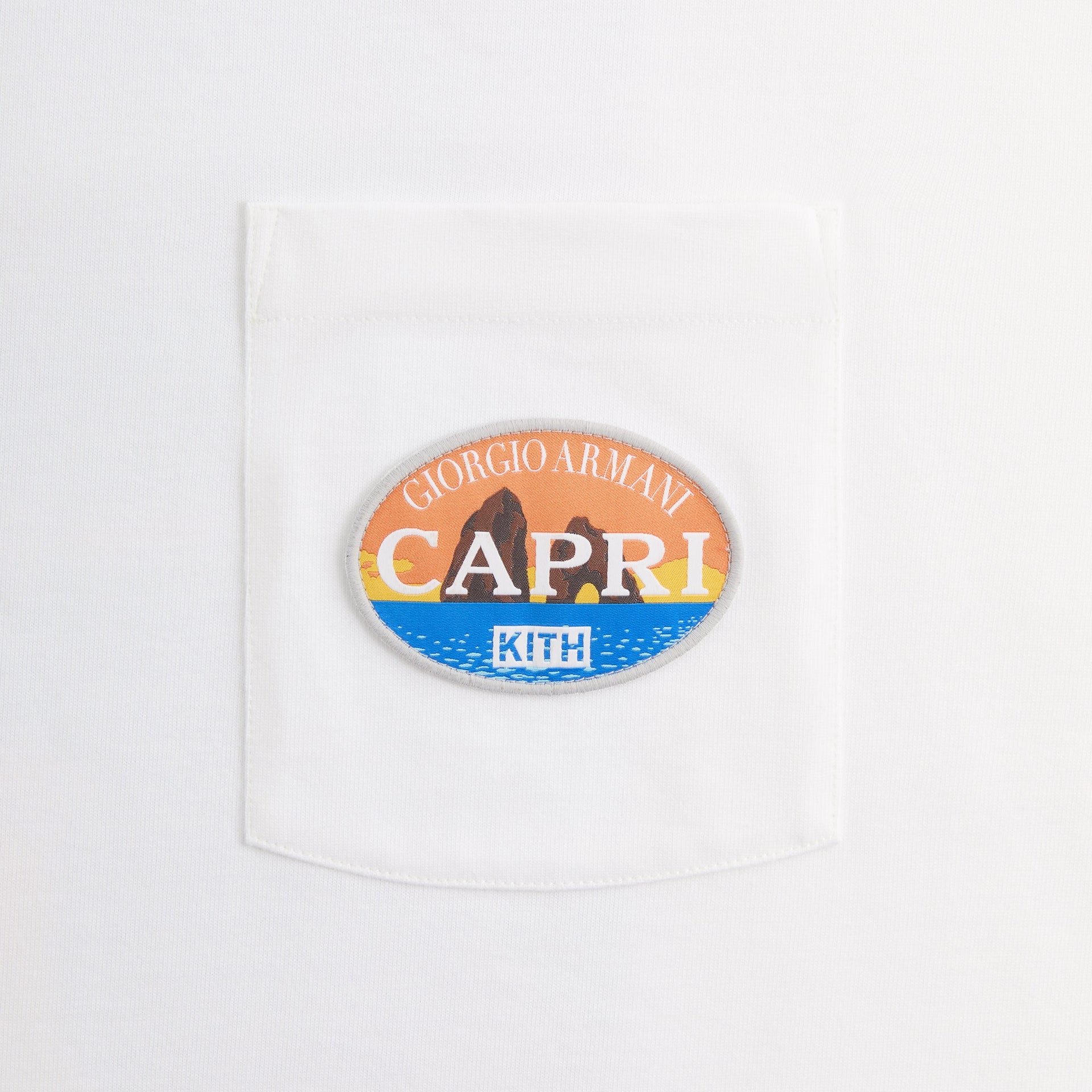 Giorgio Armani & Kith Capri Pocket Tee - White