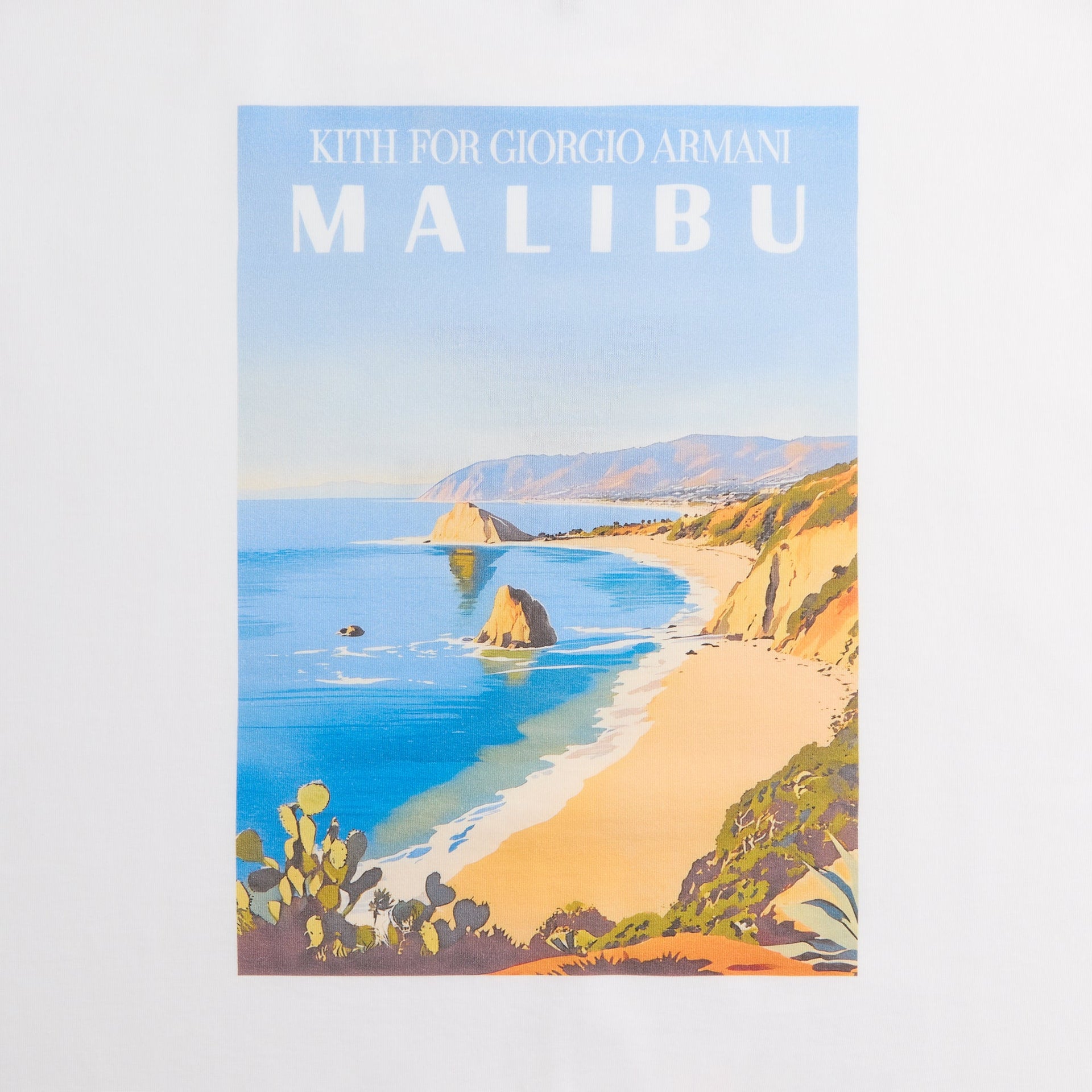 Giorgio Armani & Kith Malibu Pocket Tee - White