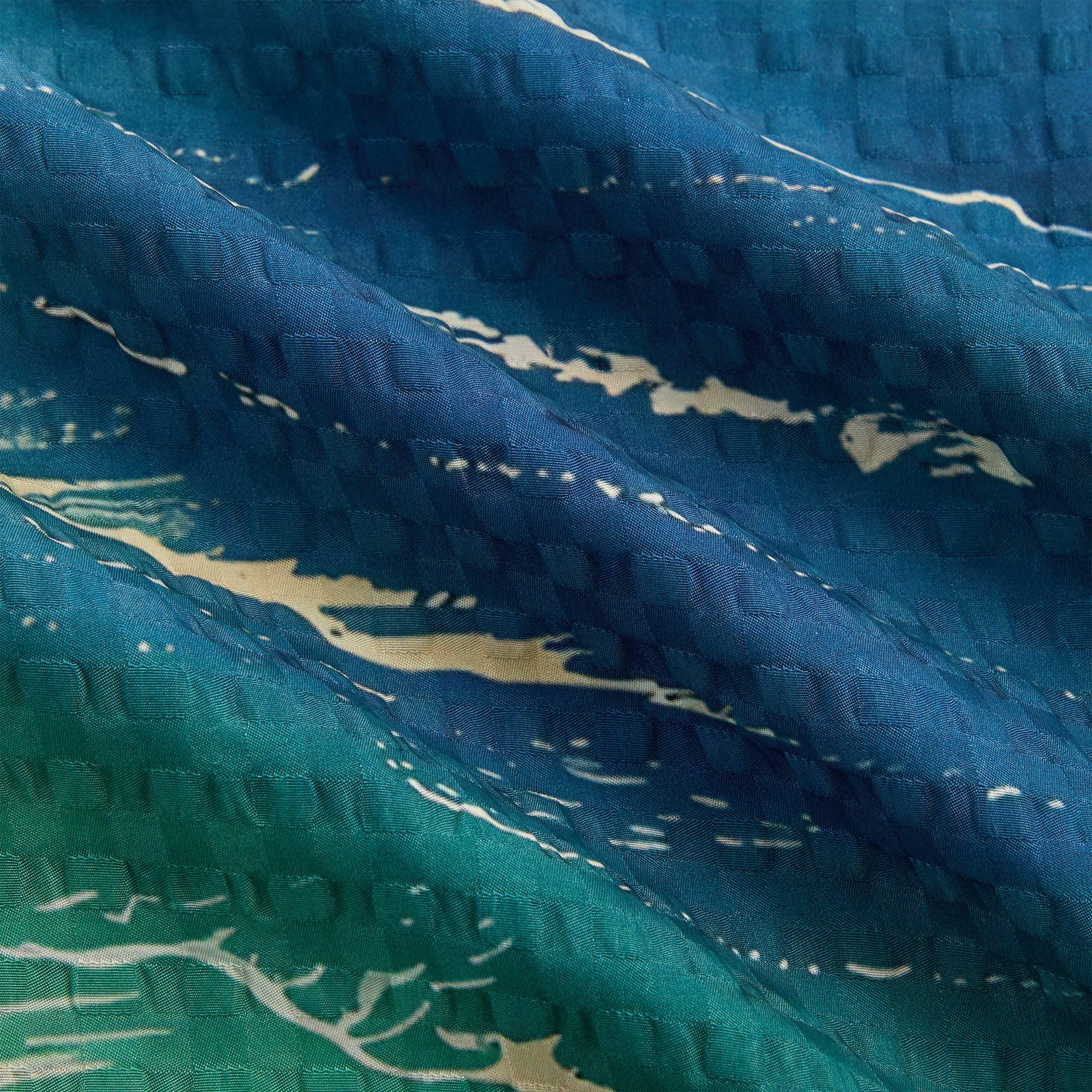 Giorgio Armani & Kith Ornamental Print Long Sleeve Thompson Camp Collar Shirt - Multi