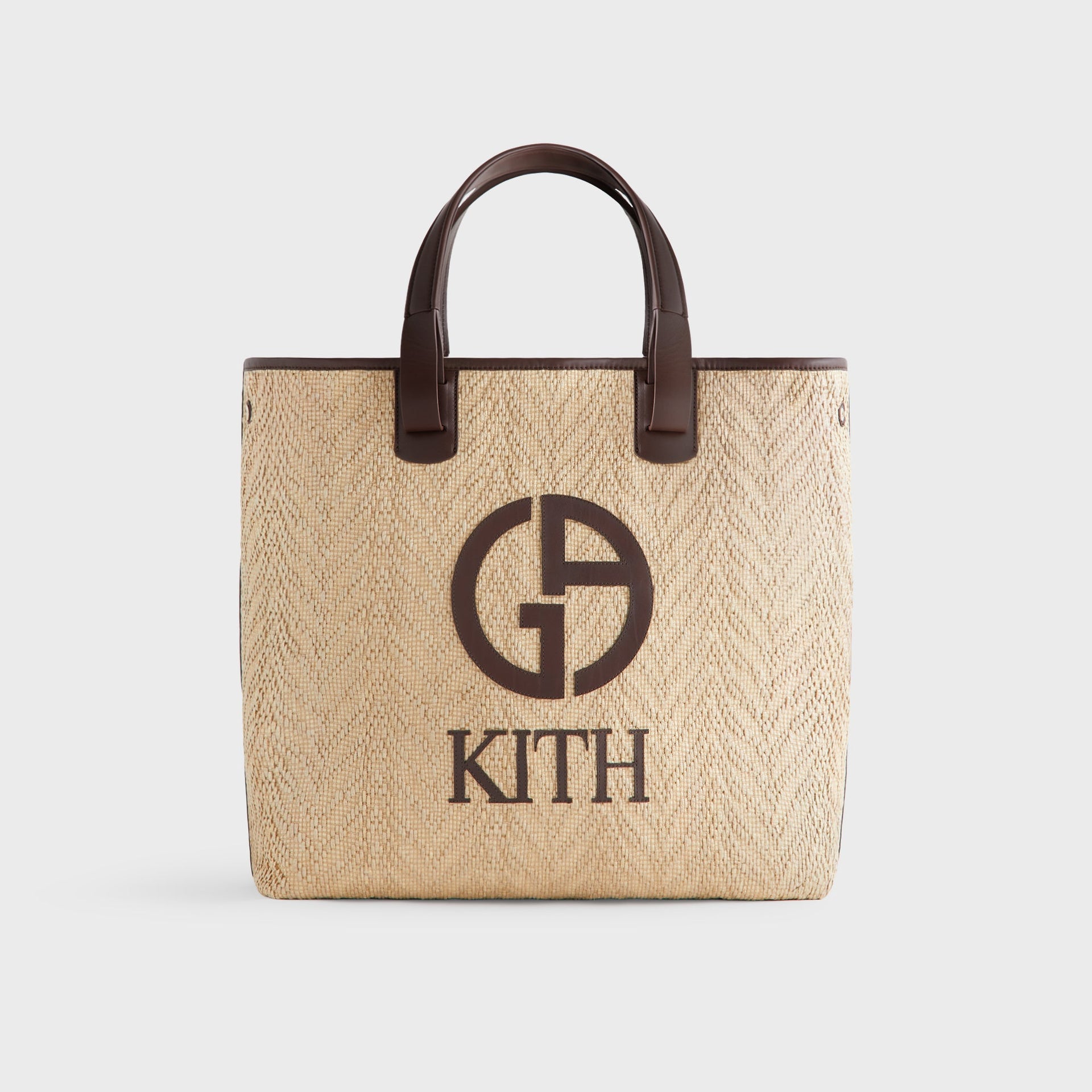 Giorgio Armani & Kith Raffia Tote - Natural Raffia