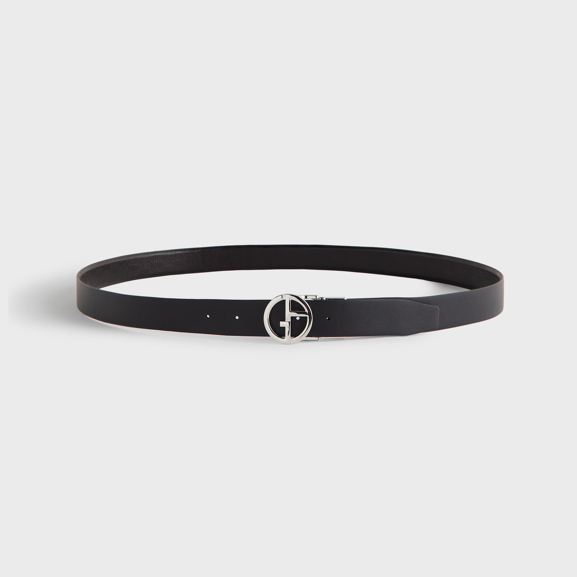 Giorgio Armani & Kith Reversible Leather Belt - Black