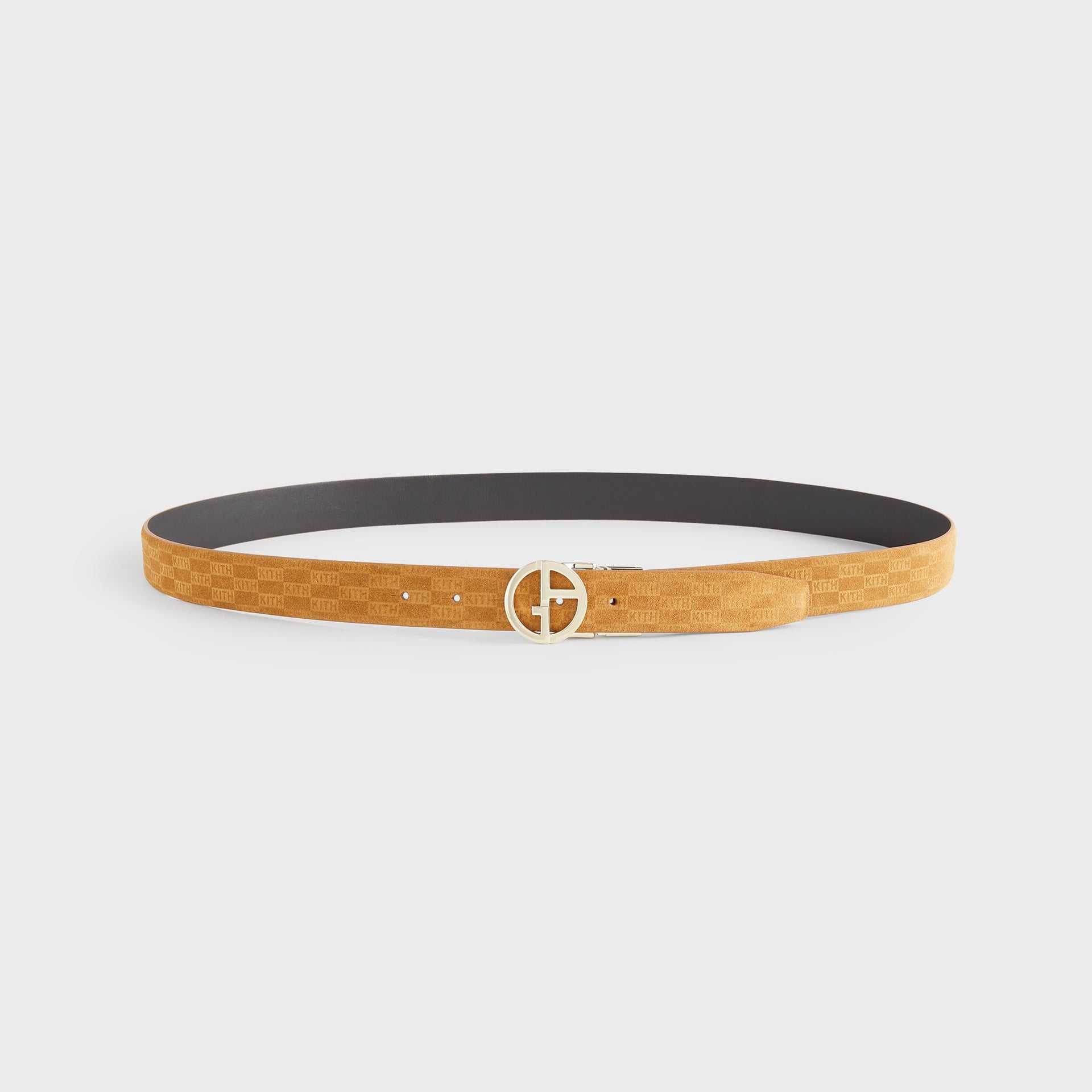 Giorgio Armani & Kith Reversible Suede Belt - Tan