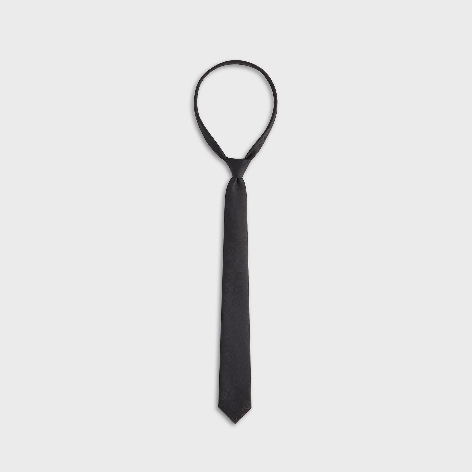 Giorgio Armani & Kith Monogram Jacquard Tie - Black