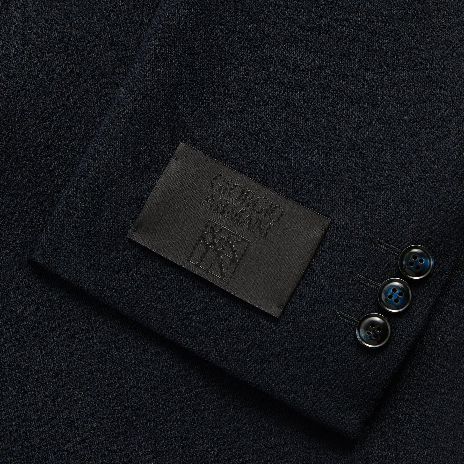 Giorgio Armani & Kith &Kin The Traveler Virgin Wool Double-Breasted Jacket - Ink