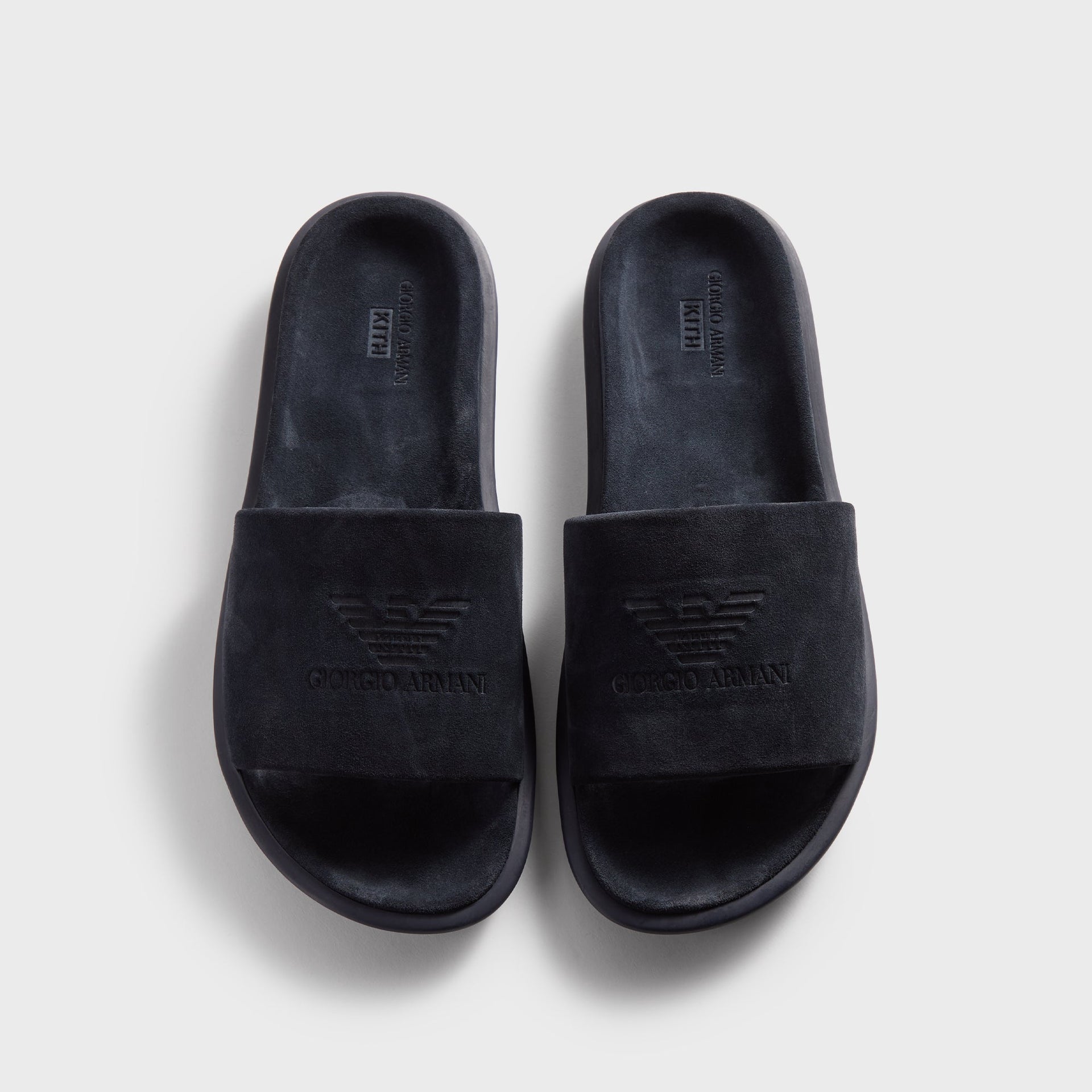 Giorgio Armani & Kith Suede Slides - Tempesta