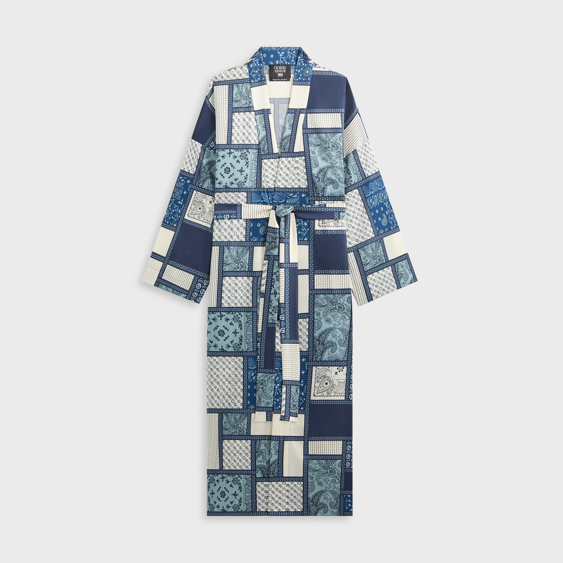 Giorgio Armani & Kith Women Hammered Silk Kimono - Nocturnal