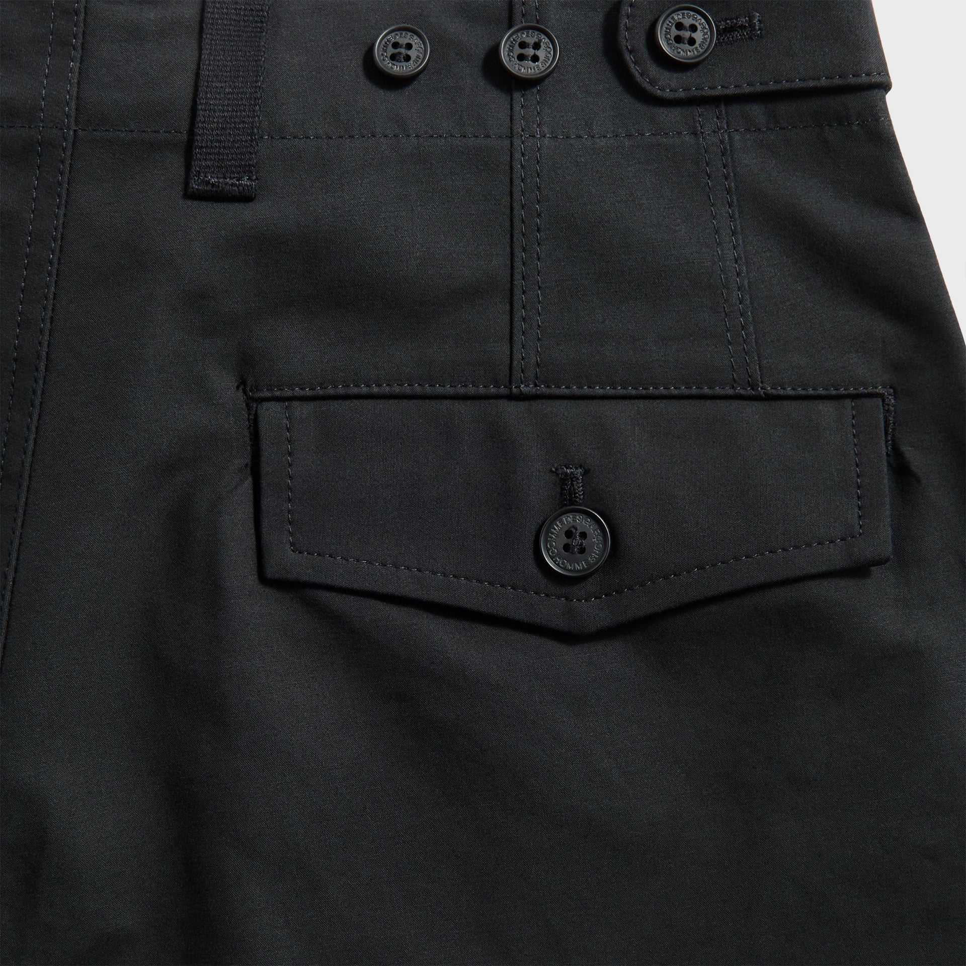 CDG Homme Wide Leg Pocket Trouser - Black