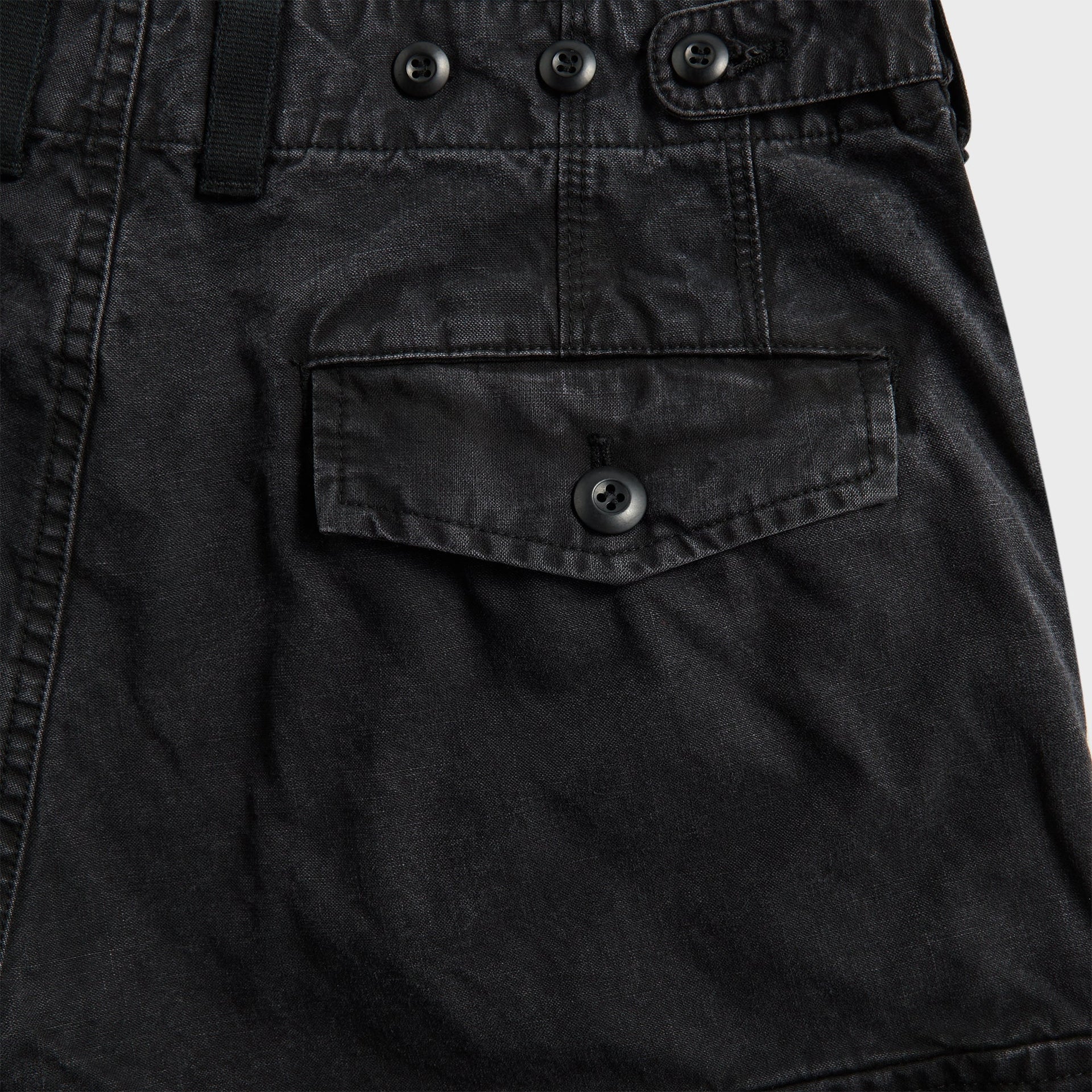 CDG Homme Wide Leg Utility Trousers - Black