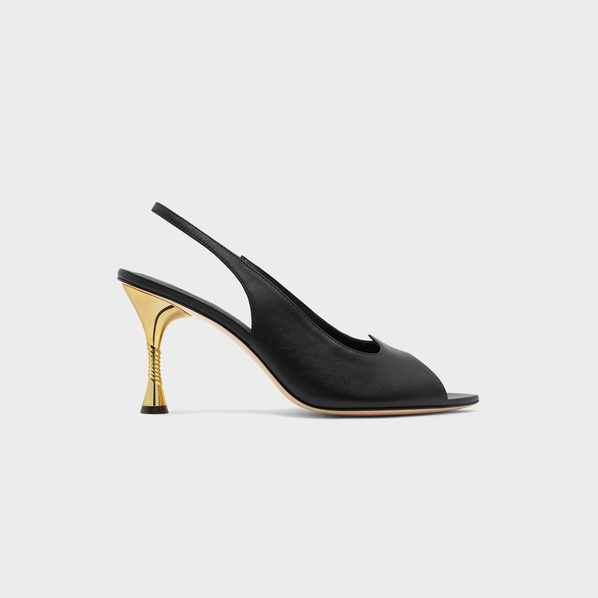 Studio Amelia Helix 90 Slingback - Black