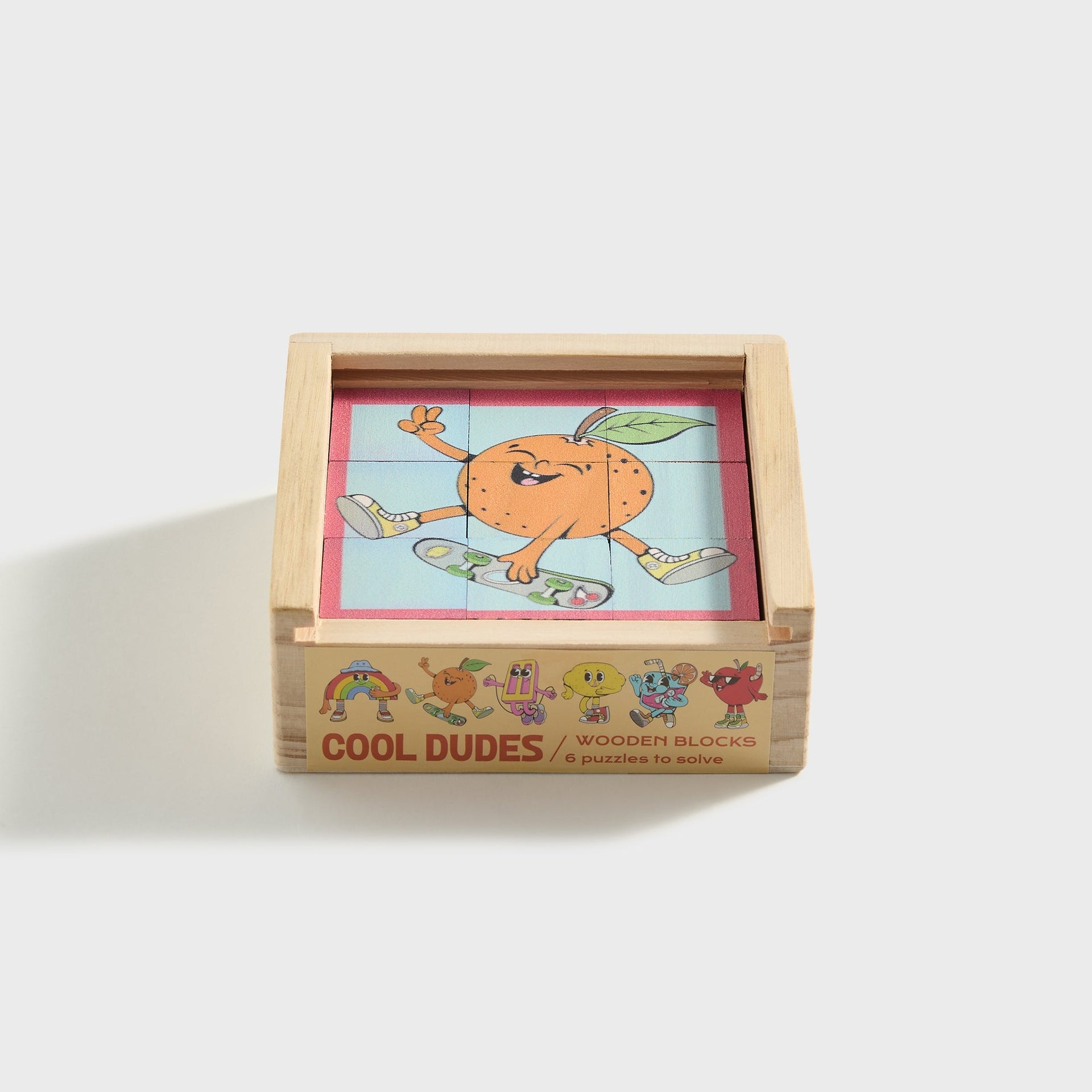 Ingram Cool Dudes Art Blocks 25 Piece Wooden Puzzle Set for Kids