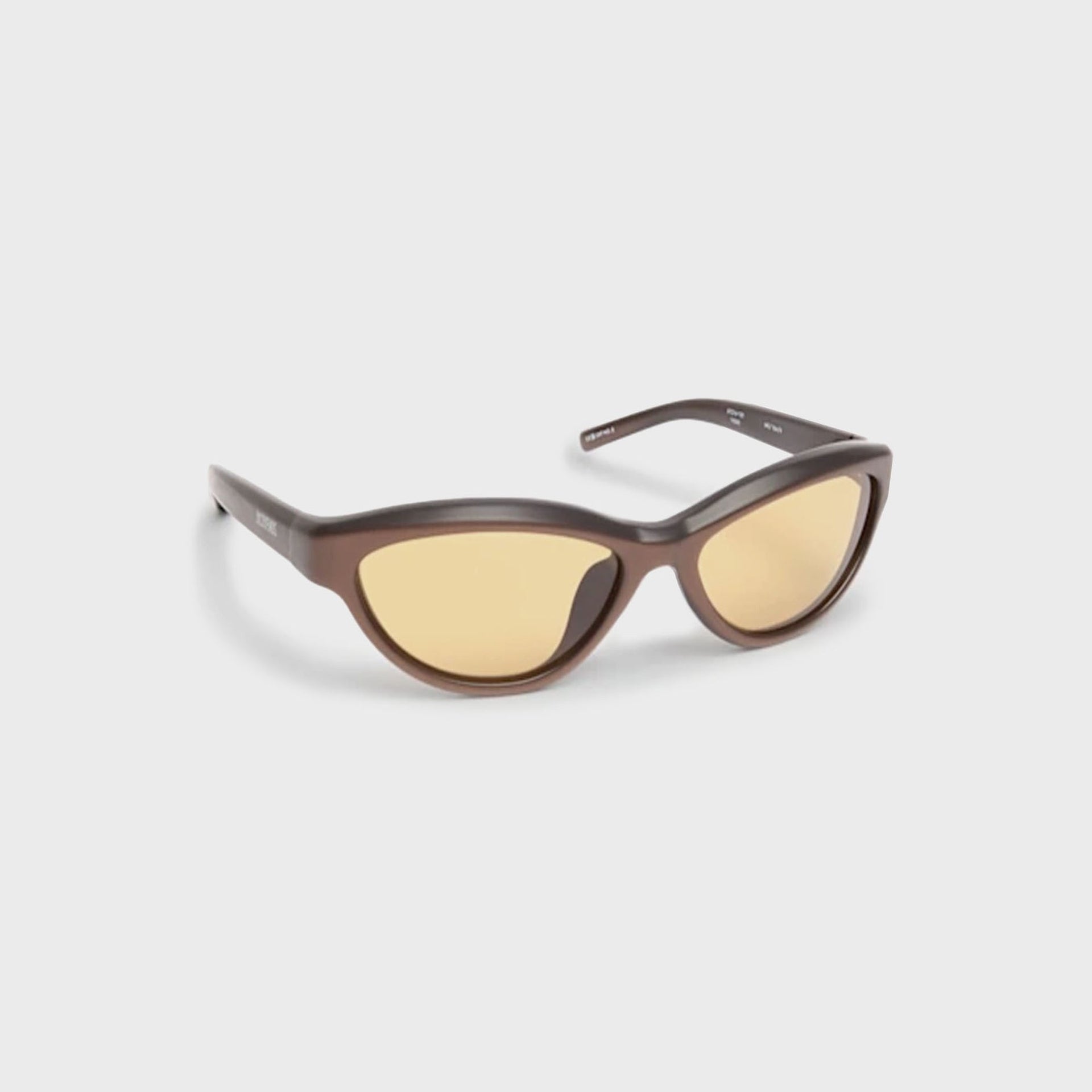 Jacquemus Curvo Sunglasses in Matt Metallic Brown