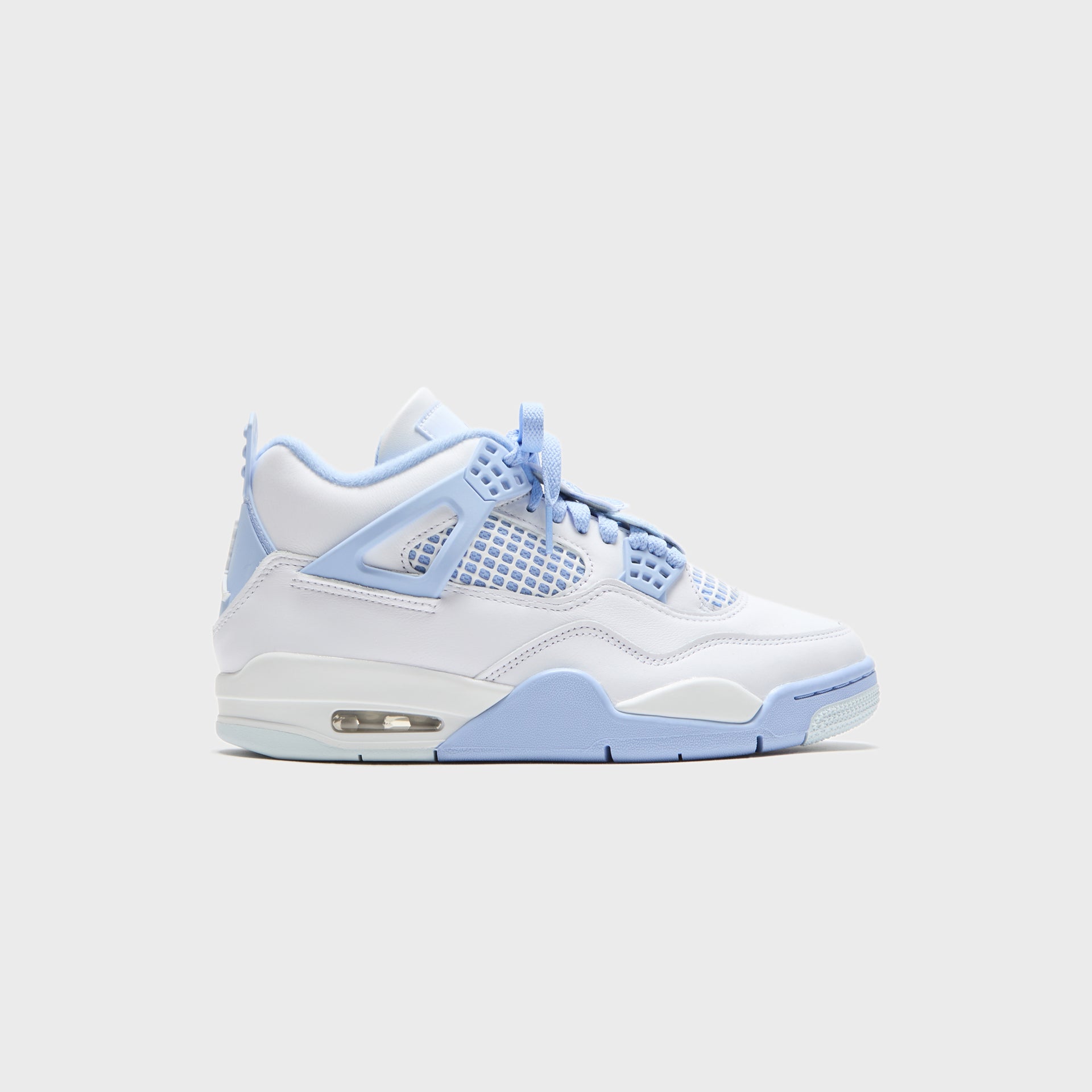 Jordan WMNS Air Jordan 4 Retro - White / Aluminum / Blue Tint / Oil Green