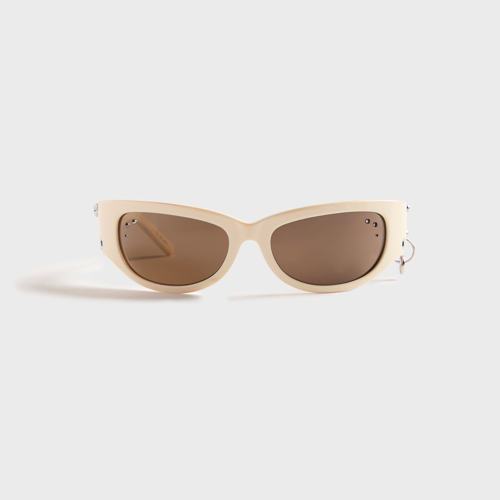 Justine Clenquet Clara Sunglasses in Beige