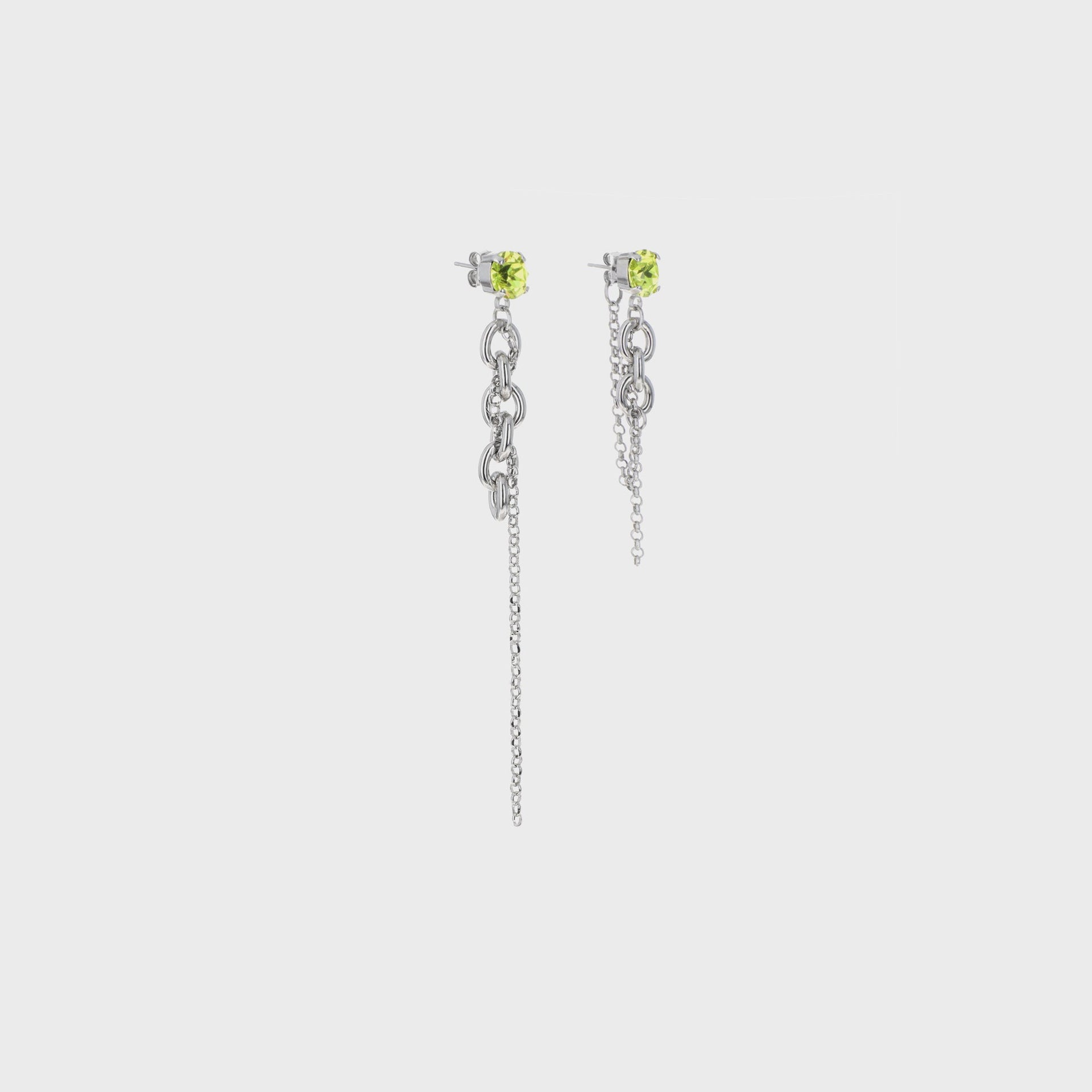 Justine Clenquet Lucy Earring in Acid Green