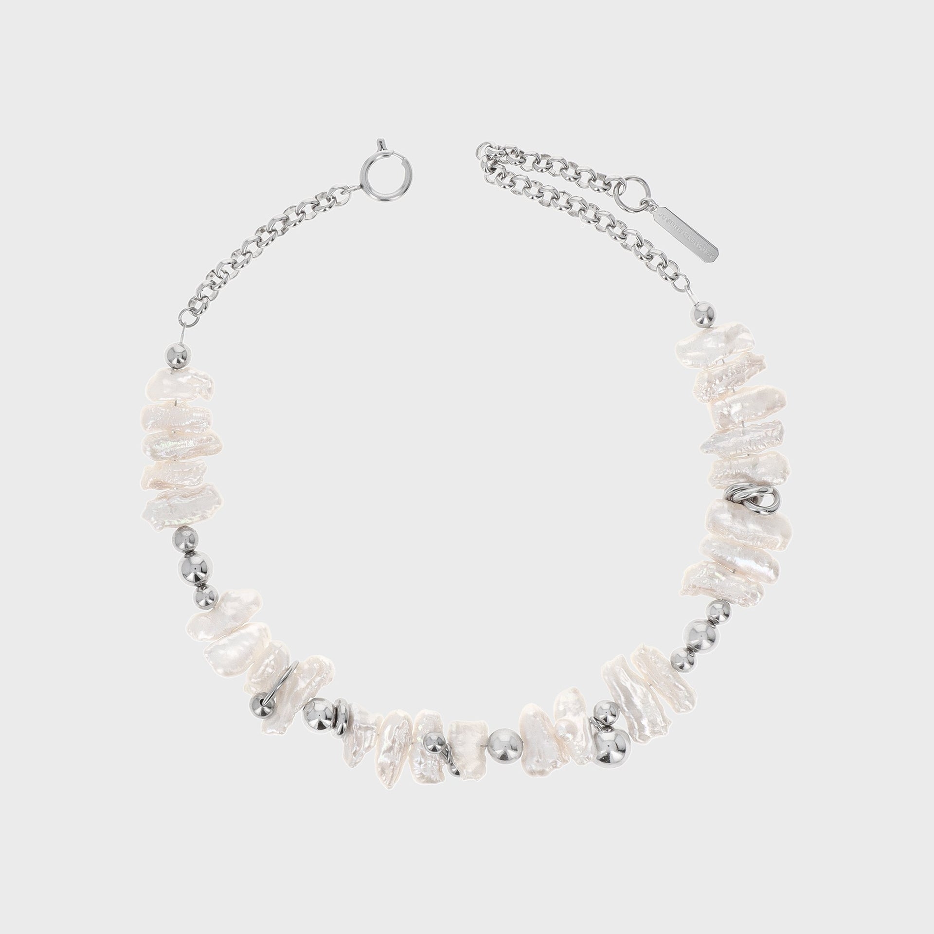 Justine Clenquet Sunny Choker in Palladium