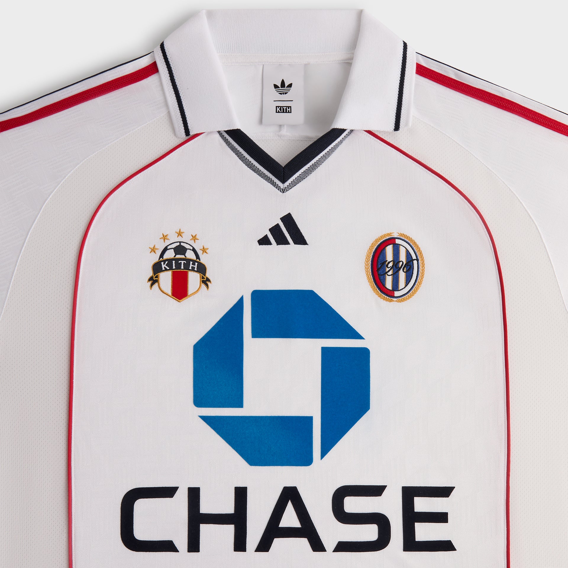 Kith for adidas Football Chase Long Sleeve Jersey in White