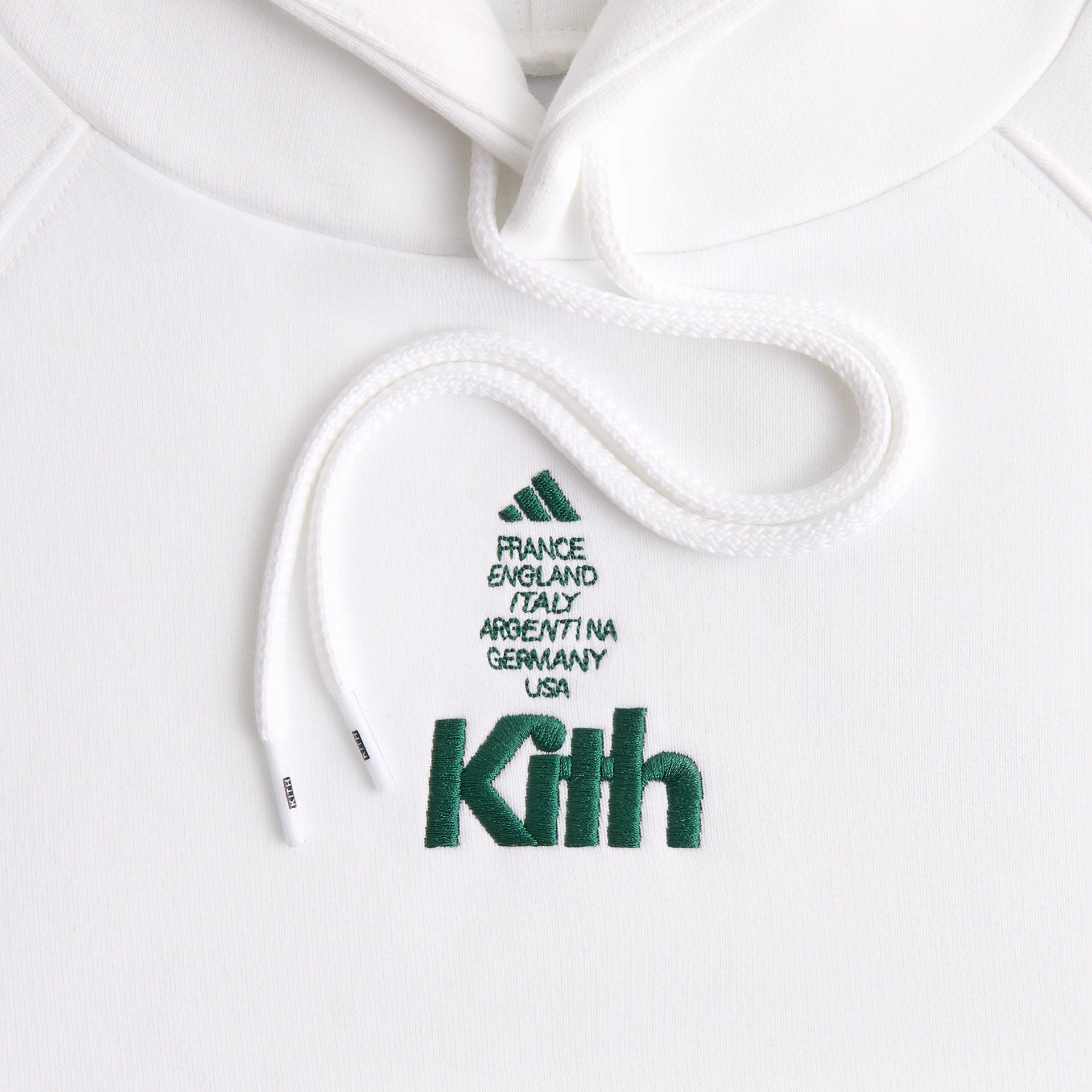 Kith for adidas Football Hoodie in White