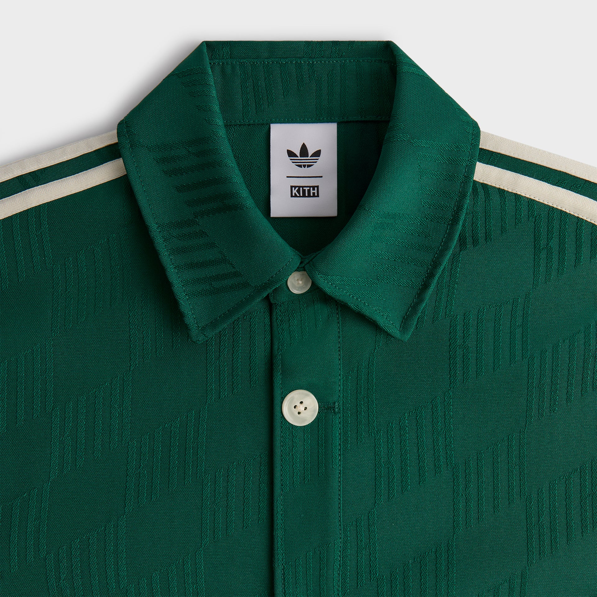 Kith for adidas Football Jacquard Overshirt in Green