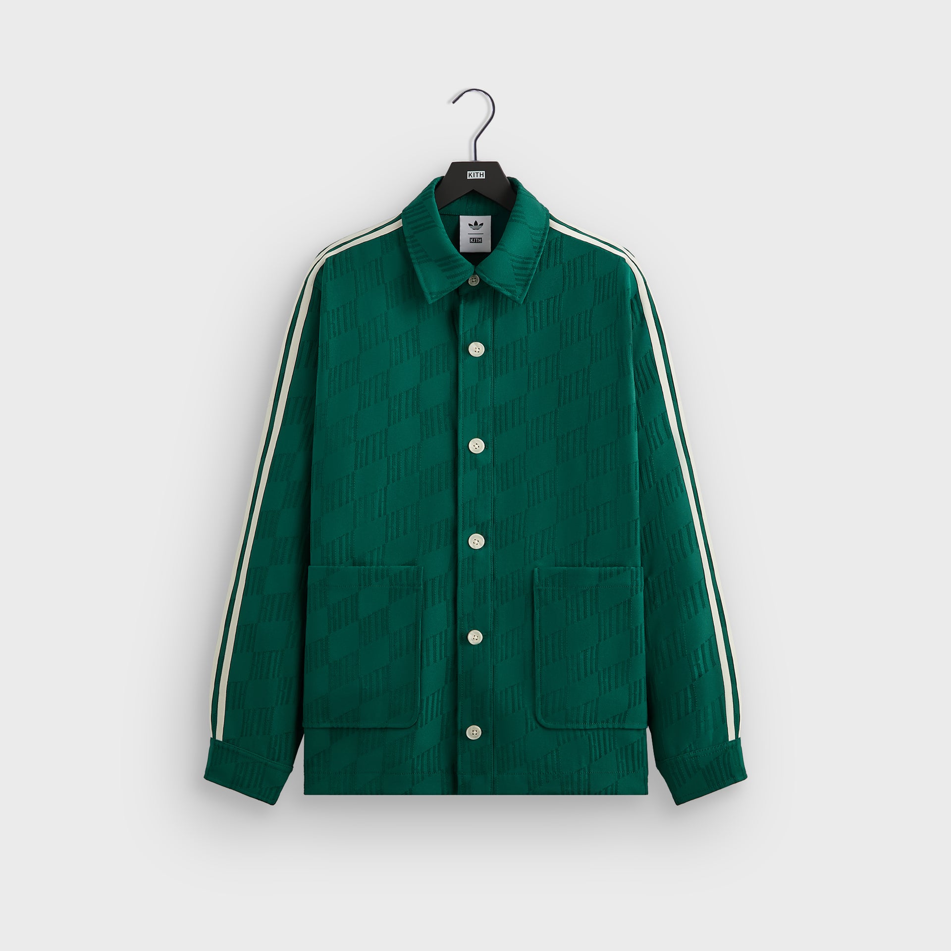 Kith for adidas Football Jacquard Overshirt in Green