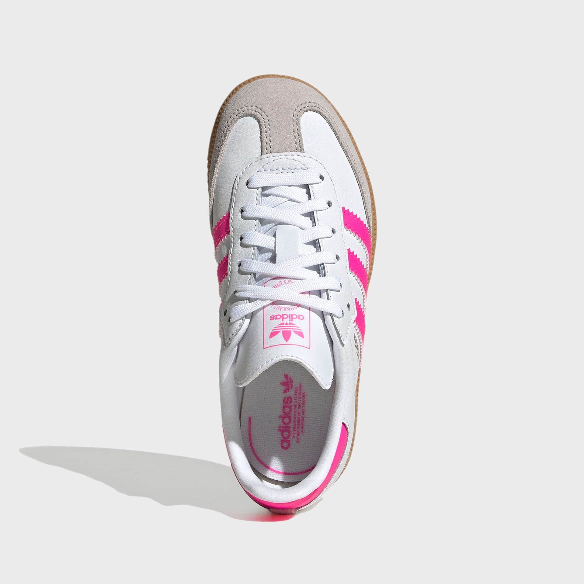 adidas Kids Samba  OG - White / Lucid Pink / Gum 3