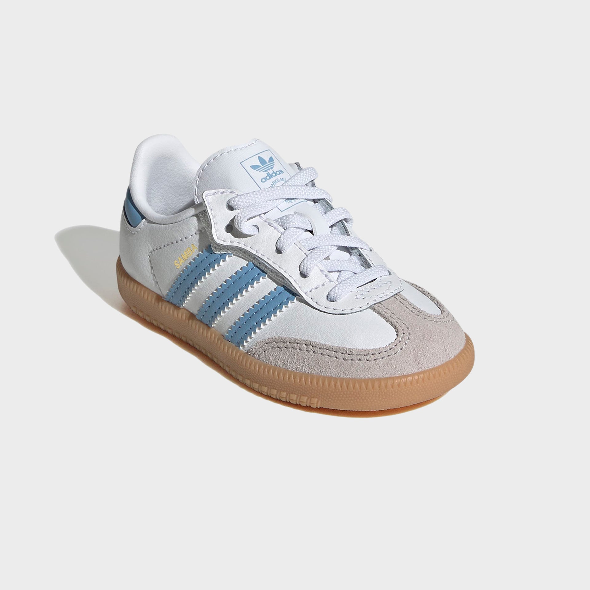 adidas TD Samba OG - White / Ash Blue / Gum 3