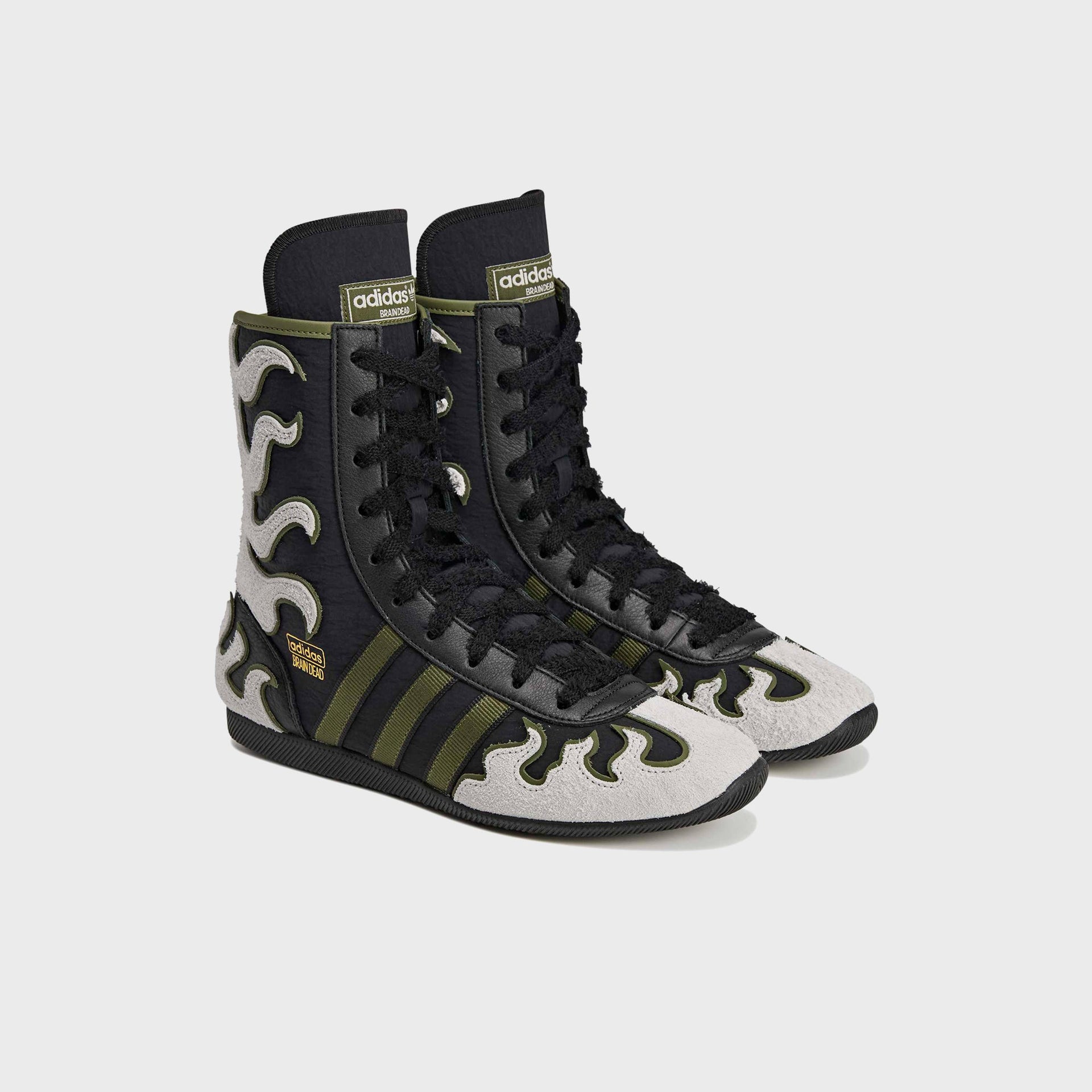adidas x Brain Dead Japan Hi - Black / Crystal White / Gold Metallic