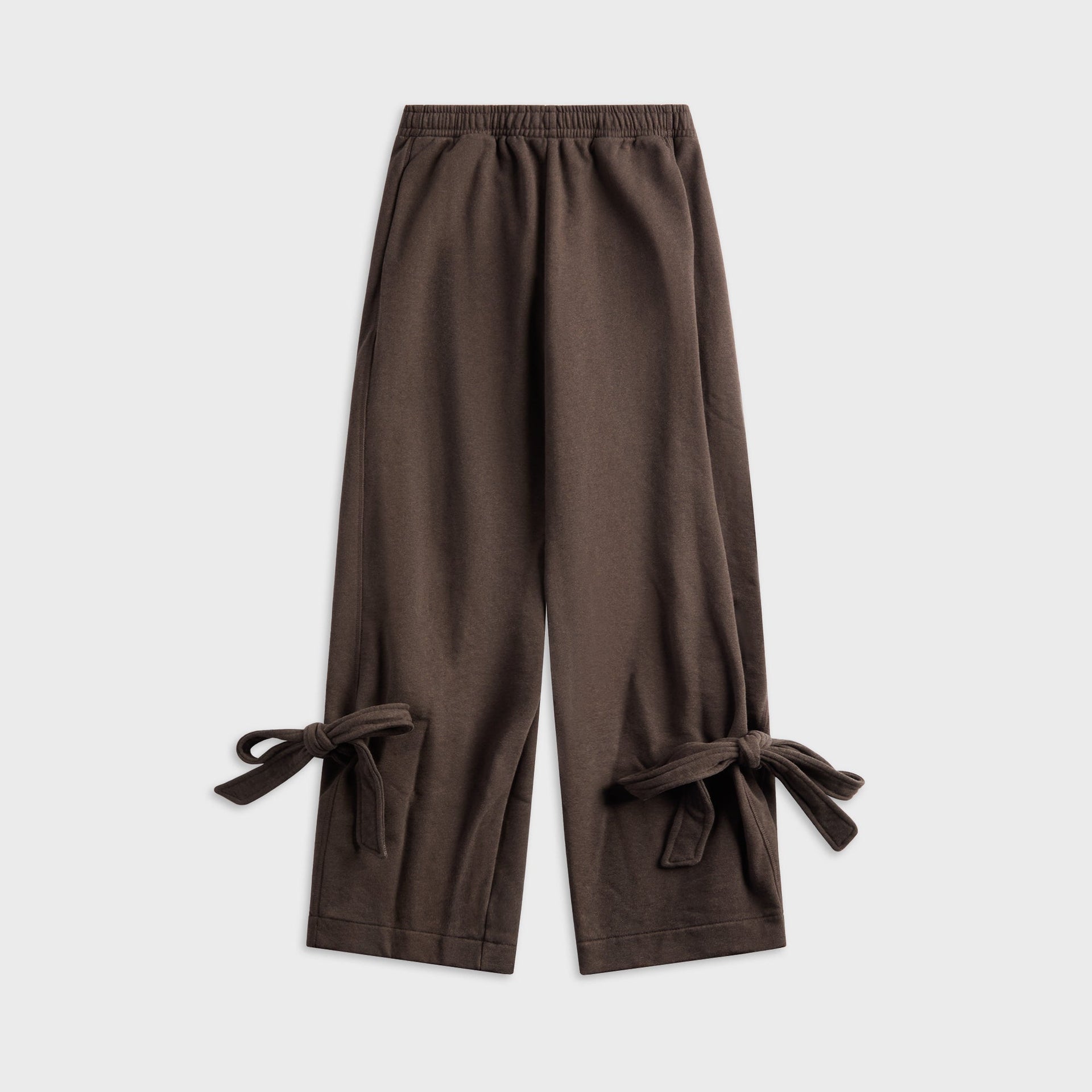 JW Anderson Tied Bow Joggers in Dark Brown