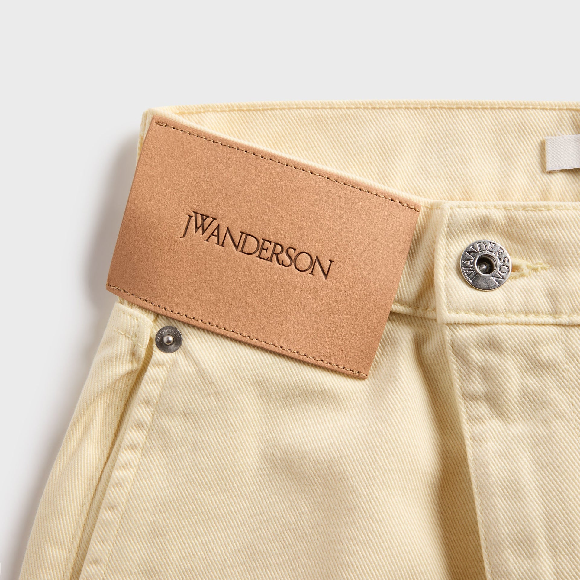JW Anderson Twisted Workwear Trousers in Lemon
