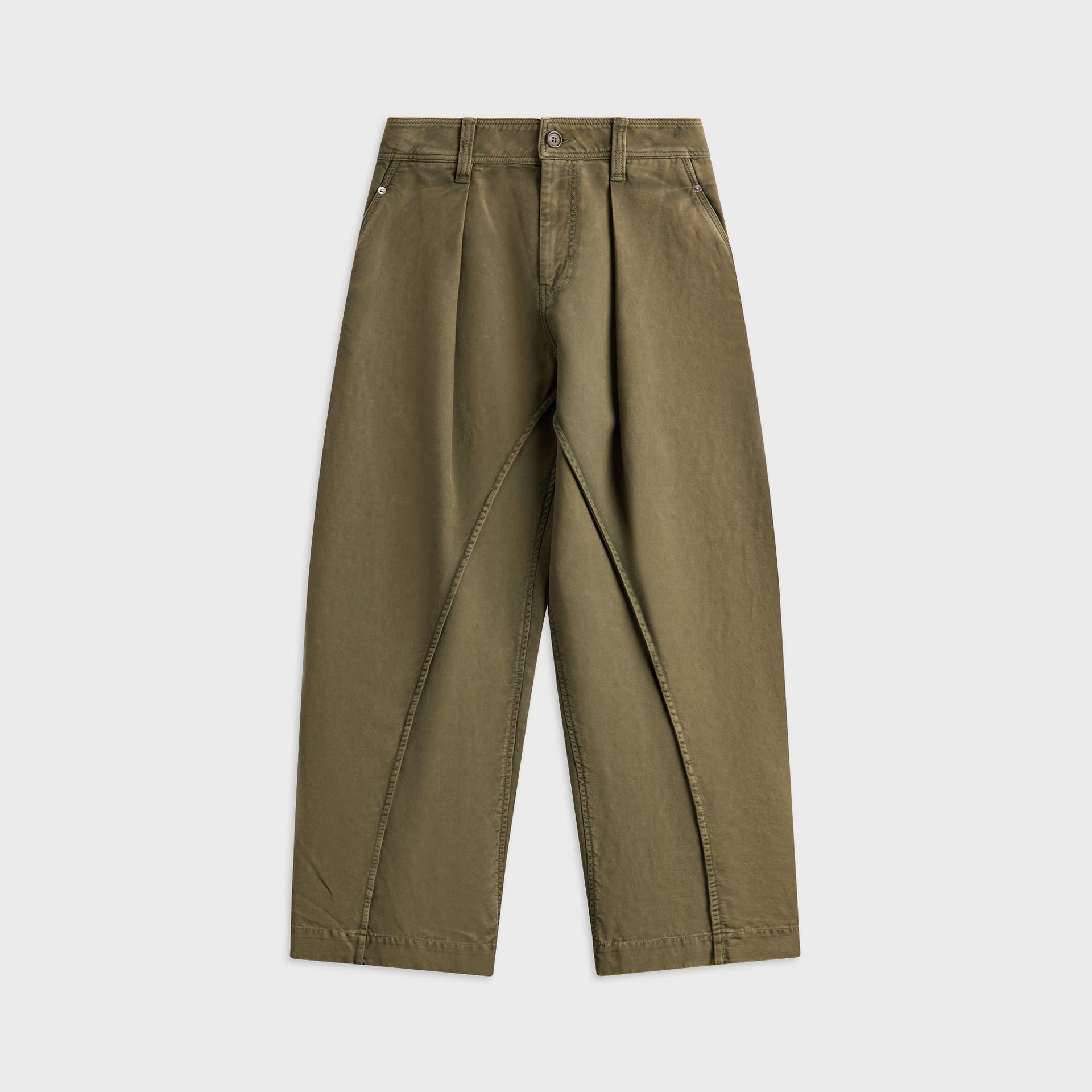 JW Anderson Twisted Seam Trousers in Olive