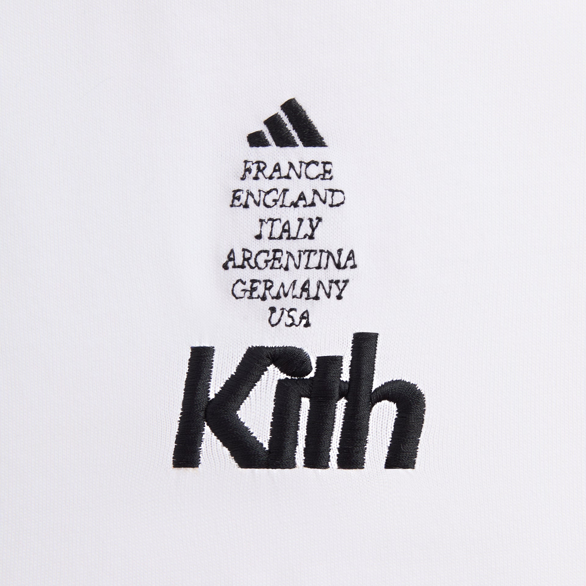 Kith for adidas Football Short Sleeve Tee in White