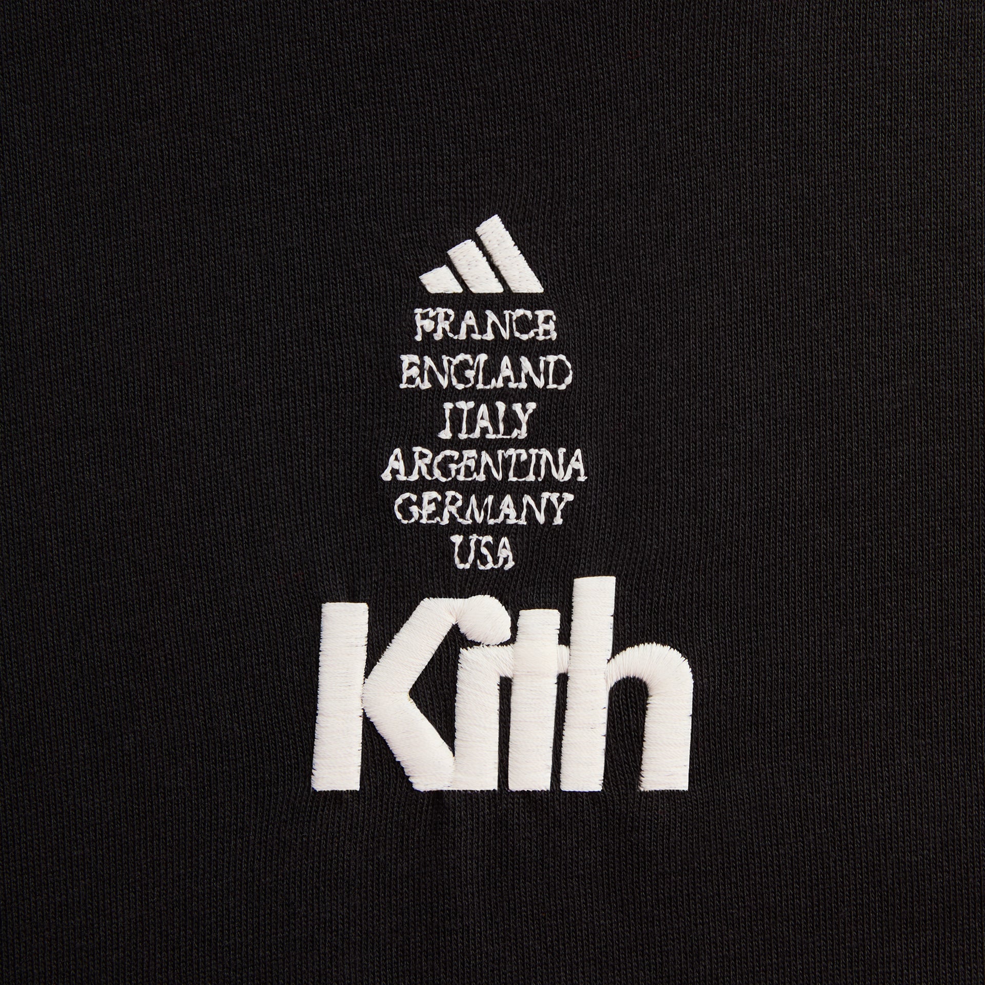 Kith for adidas Football Short Sleeve Tee in Black